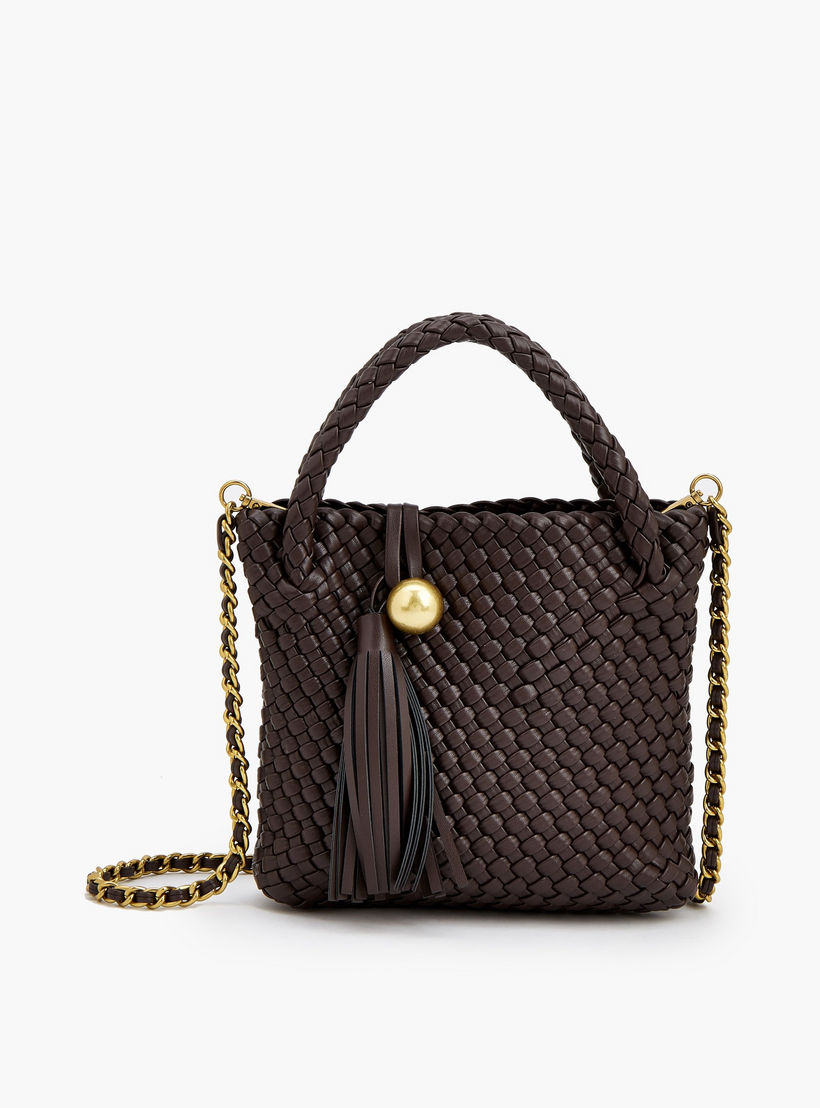 شنطة كروس بودي مضفرة بشراشيب من سيليست-women-bagsandwallets-handbags-image-1