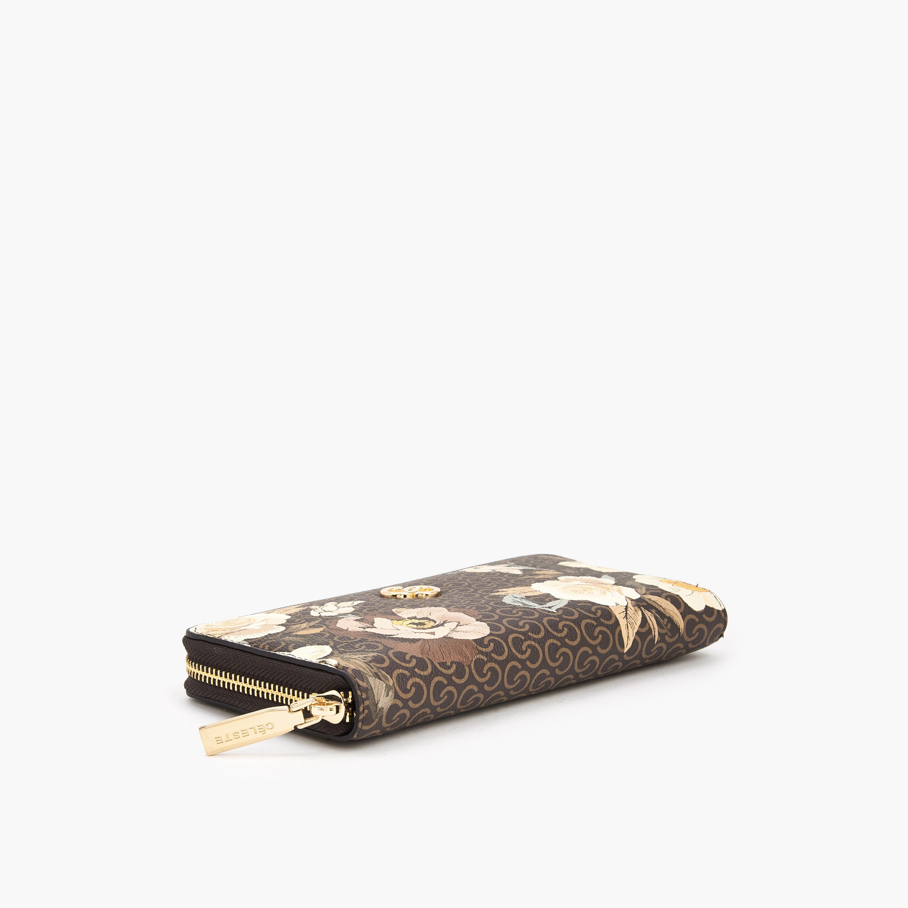 Celeste Floral Print Wallet with Zip Closure-women-bagsandwallets-wallets-image-5