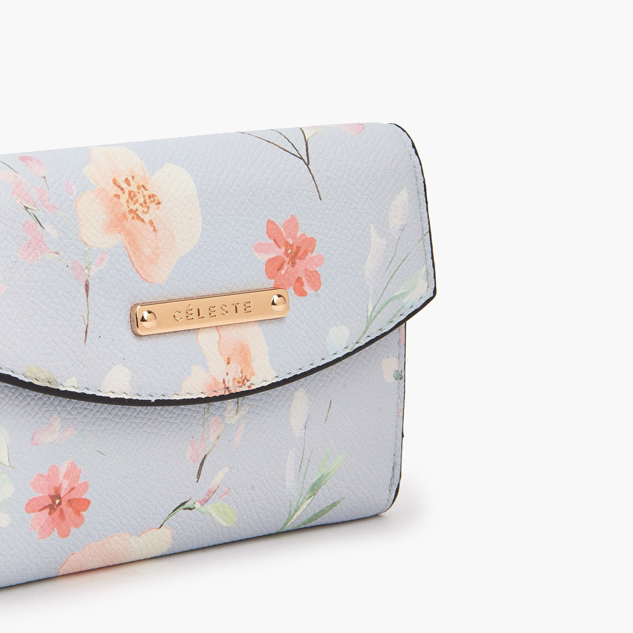 Celeste Floral Print Wallet with Snap Button Closure-women-bagsandwallets-wallets-image-3