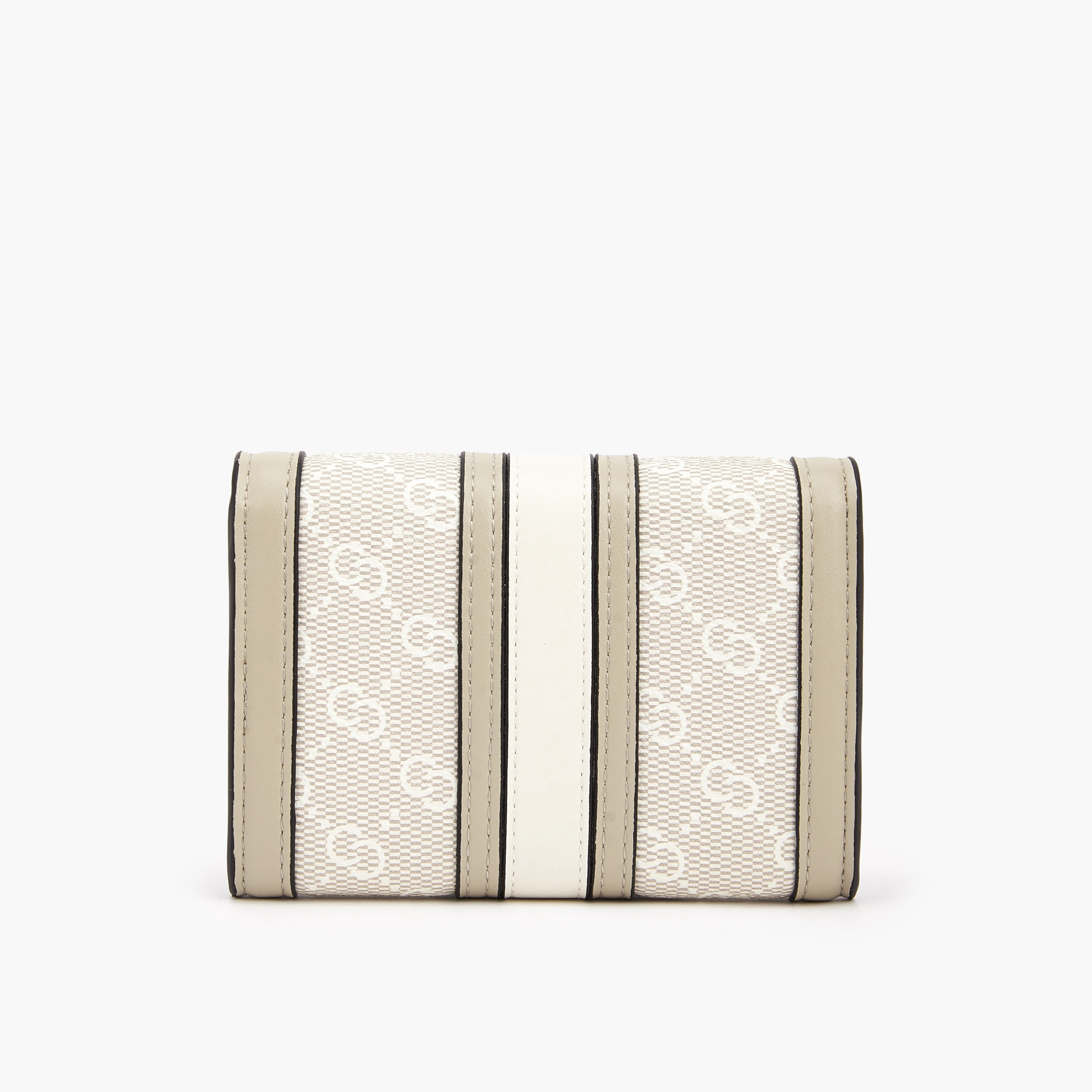 محفظة بطبعات مونوجرام وزر إغلاق من سيليست-women-bagsandwallets-wallets-image-4