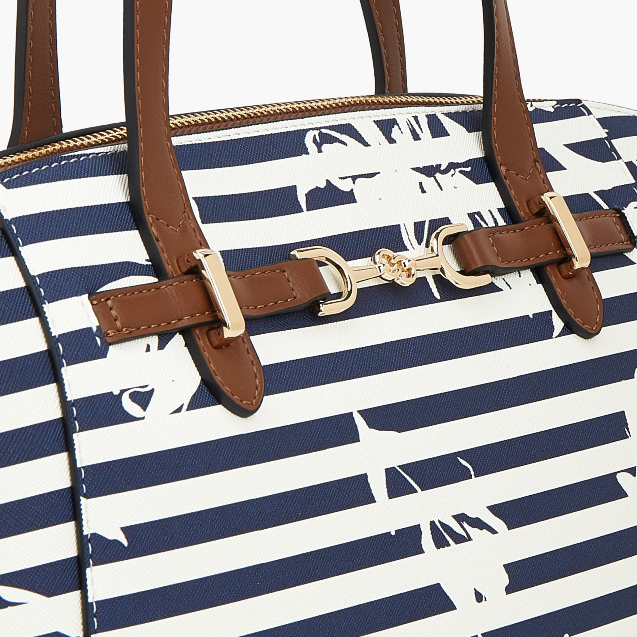 شنطة توتي مخططة بمقابض مزدوجة من سيليست-women-bagsandwallets-handbags-image-3