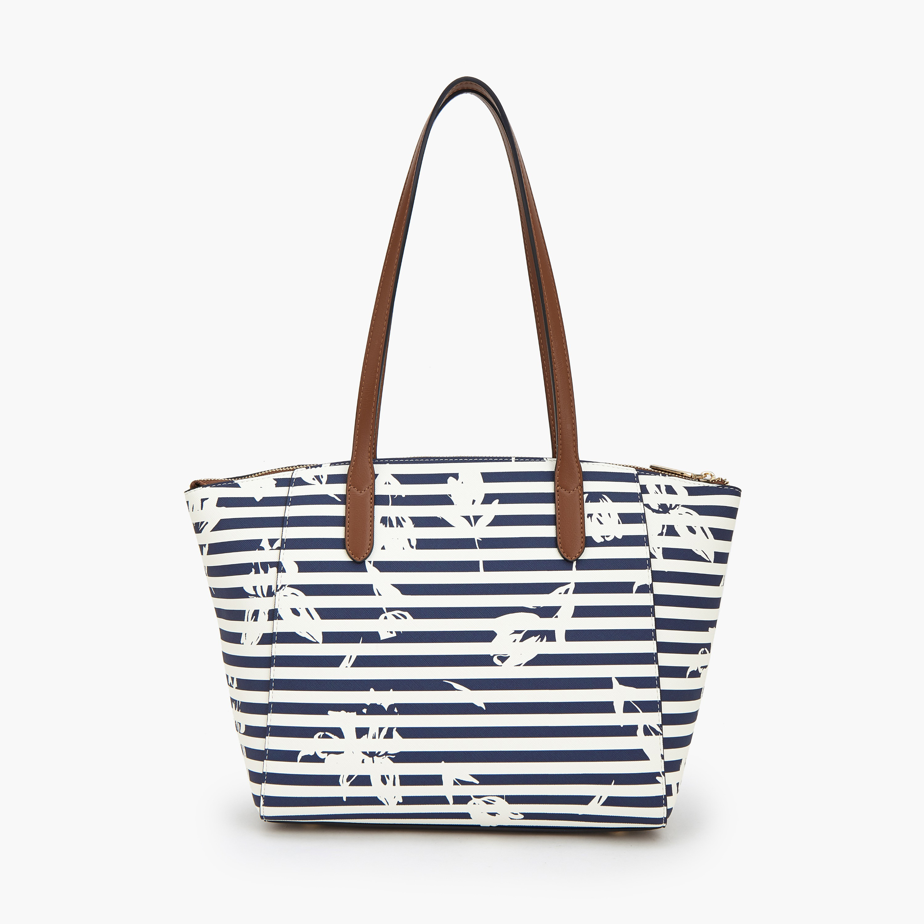 شنطة توتي مخططة بمقابض مزدوجة من سيليست-women-bagsandwallets-handbags-image-4