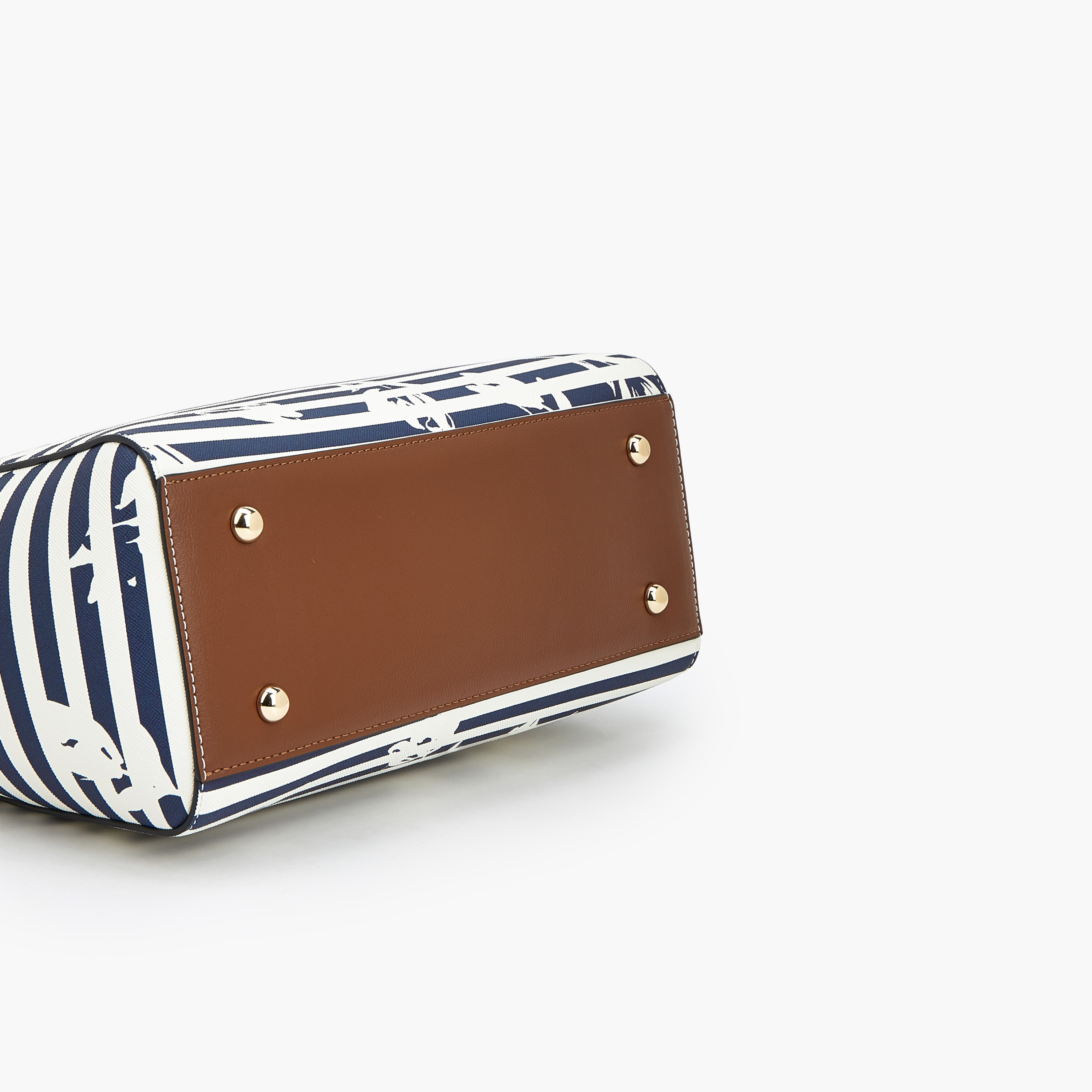 شنطة توتي مخططة بمقابض مزدوجة من سيليست-women-bagsandwallets-handbags-image-6