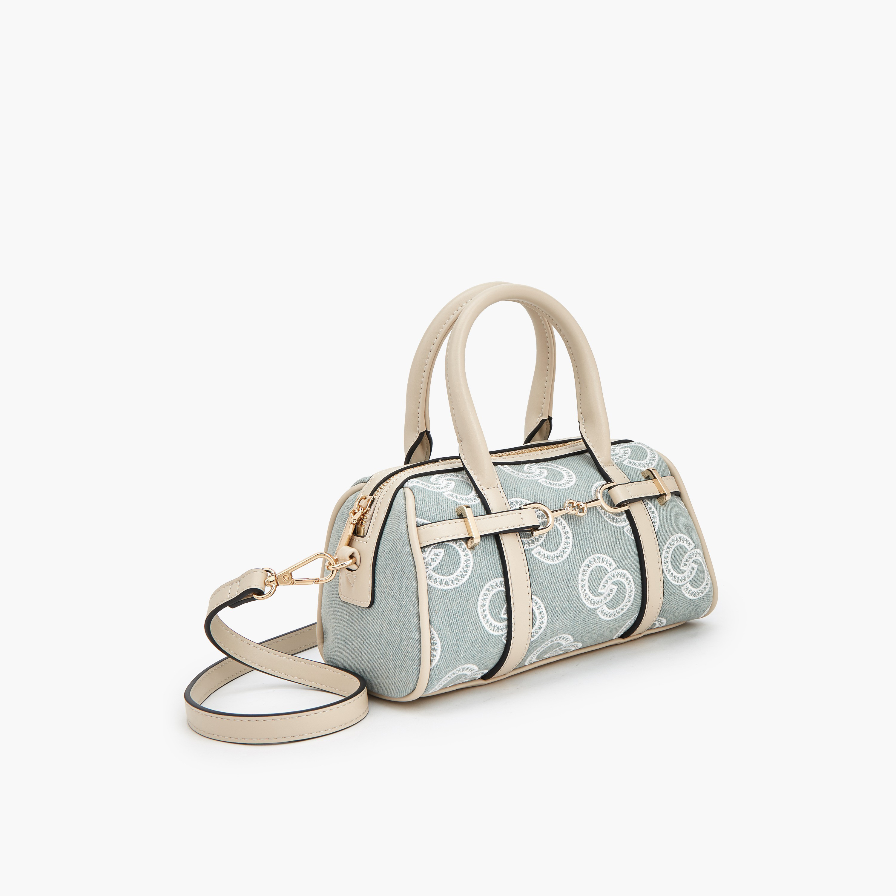 شنطة بولر بتطريز مونوجرام ومقبض مزدوج من سيليست-women-bagsandwallets-handbags-image-4
