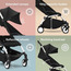 Stokke YOYO 6+ Color Pack -  Seat Pad, Extendable Canopy & Zipped Back Pocket - Zebra-baby-gear-strollersandprams-accessories-image-2
