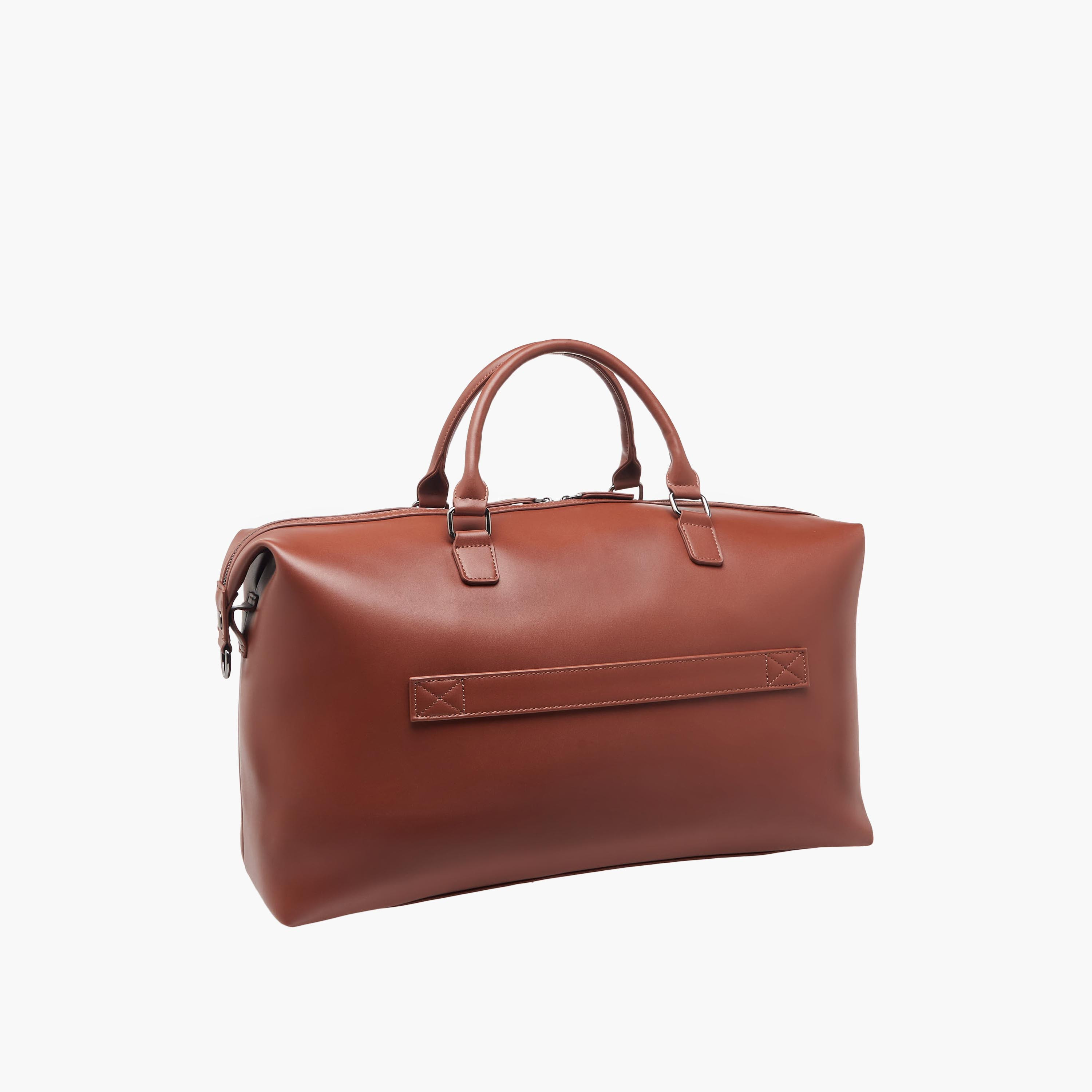 Duchini Monogram Embossed Duffle Bag with Zip Closure and Detachable Strap-travel-luggagesandbags-dufflebags-image-4