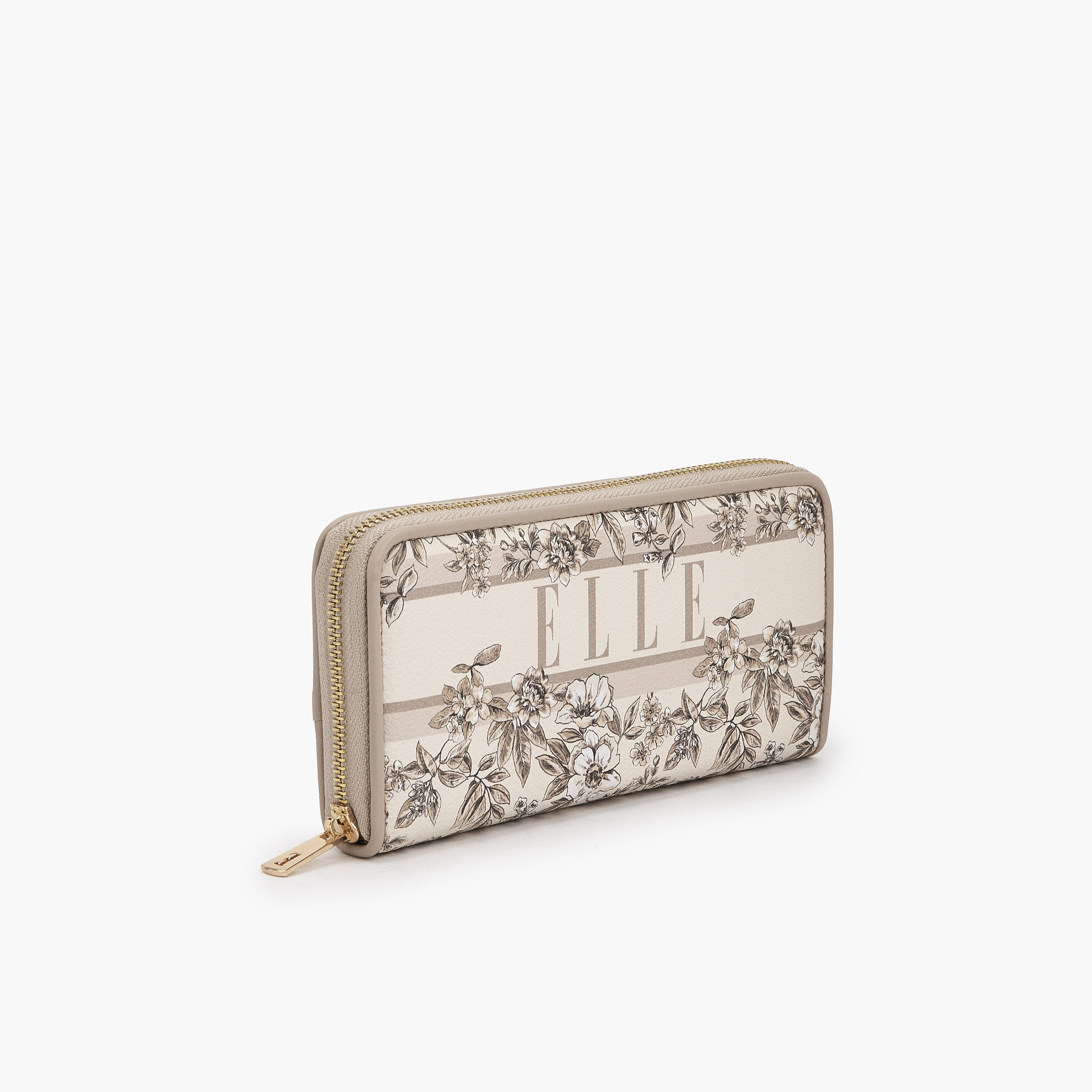 Elle Floral Print Wallet with Zip Closure-women-bagsandwallets-wallets-image-2