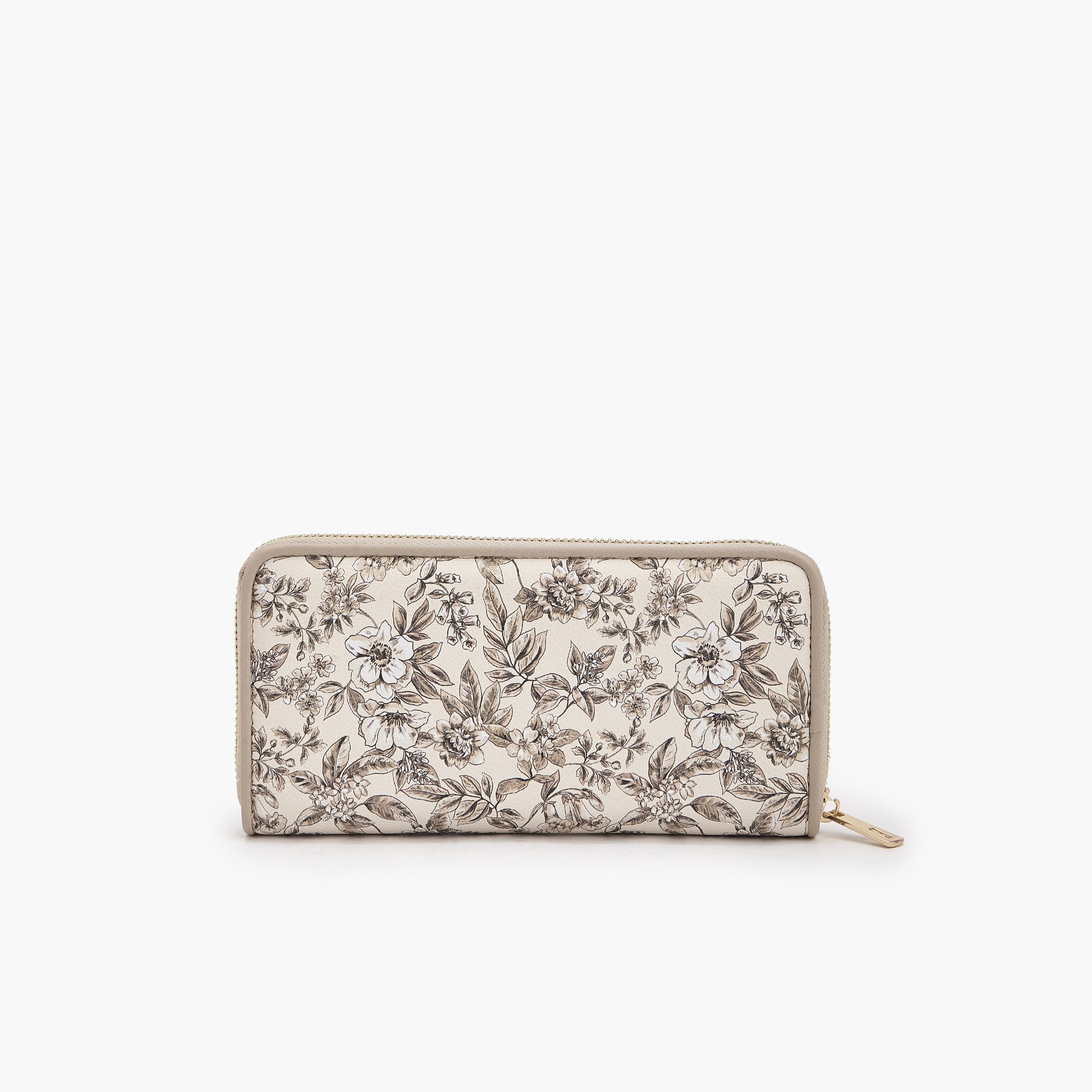 Elle Floral Print Wallet with Zip Closure-women-bagsandwallets-wallets-image-3
