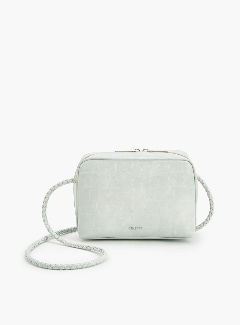 شنطة كروس بودي بارزة الملمس بسحّاب إغلاق من سيليست-women-bagsandwallets-handbags-image-1