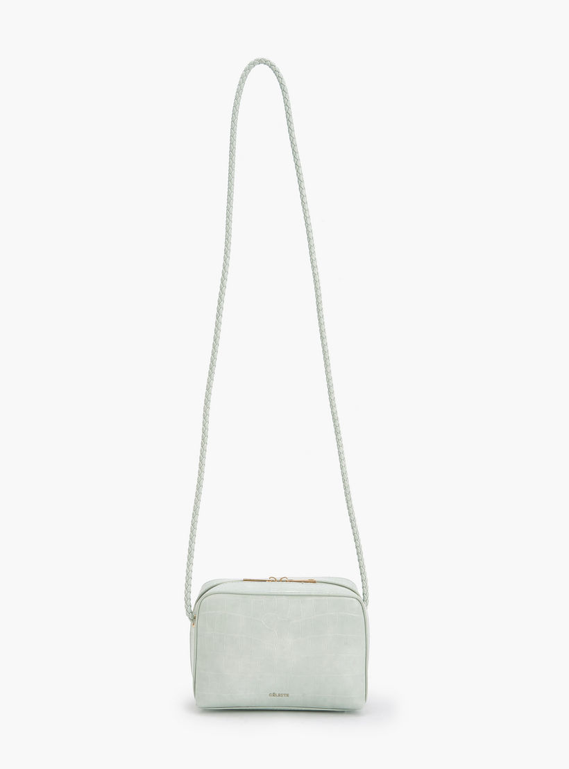 شنطة كروس بودي بارزة الملمس بسحّاب إغلاق من سيليست-women-bagsandwallets-handbags-image-3