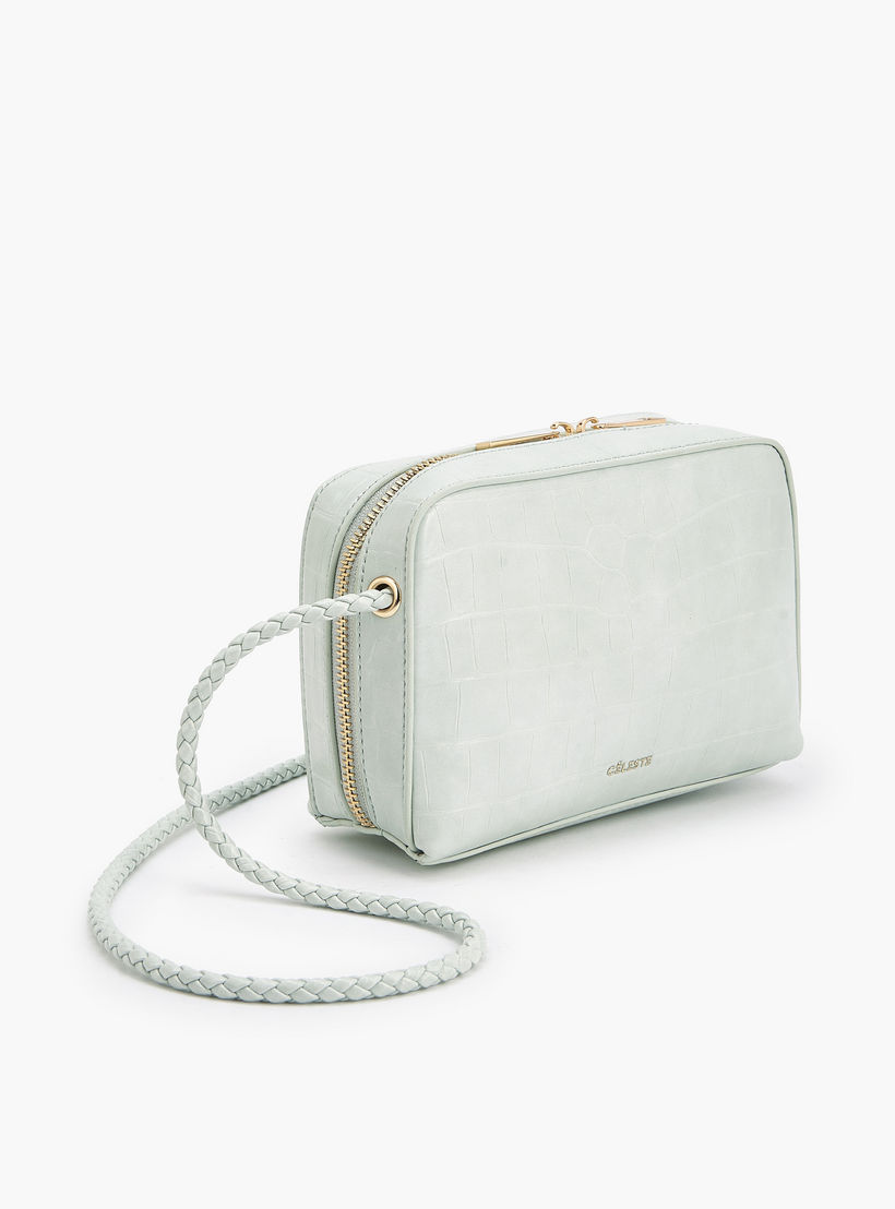 شنطة كروس بودي بارزة الملمس بسحّاب إغلاق من سيليست-women-bagsandwallets-handbags-image-4