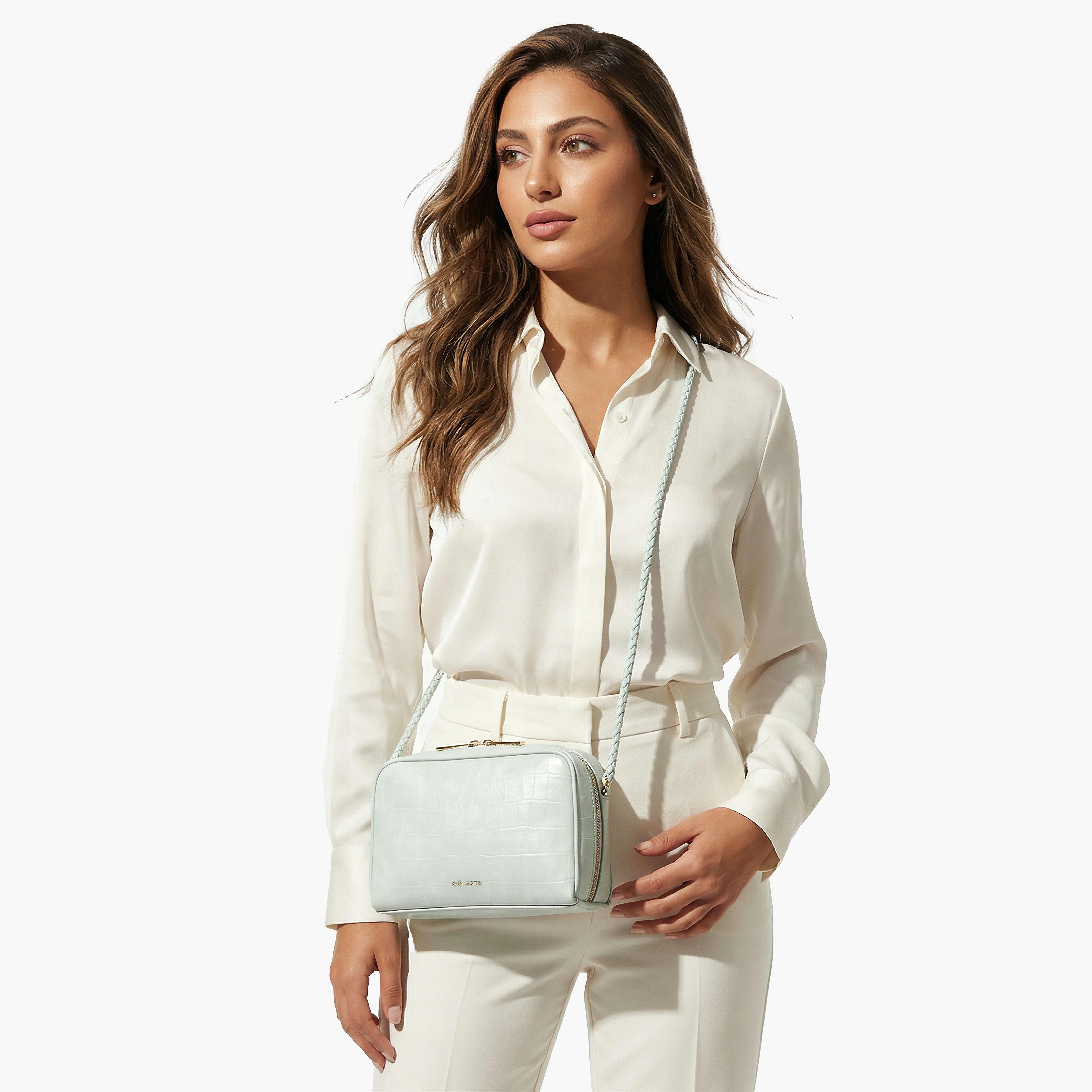 شنطة كروس بودي بارزة الملمس بسحّاب إغلاق من سيليست-women-bagsandwallets-handbags-image-2