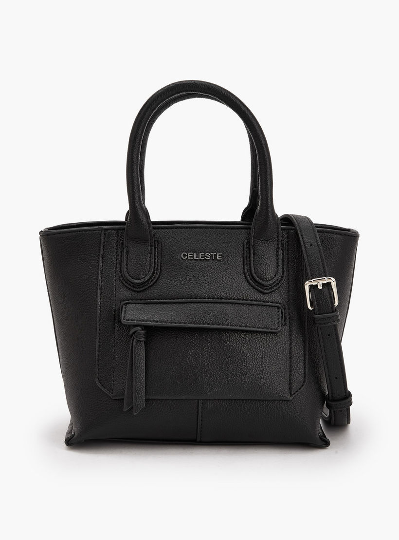 Celeste Textured Tote Bag with Double Handle-women-bagsandwallets-handbags-image-1