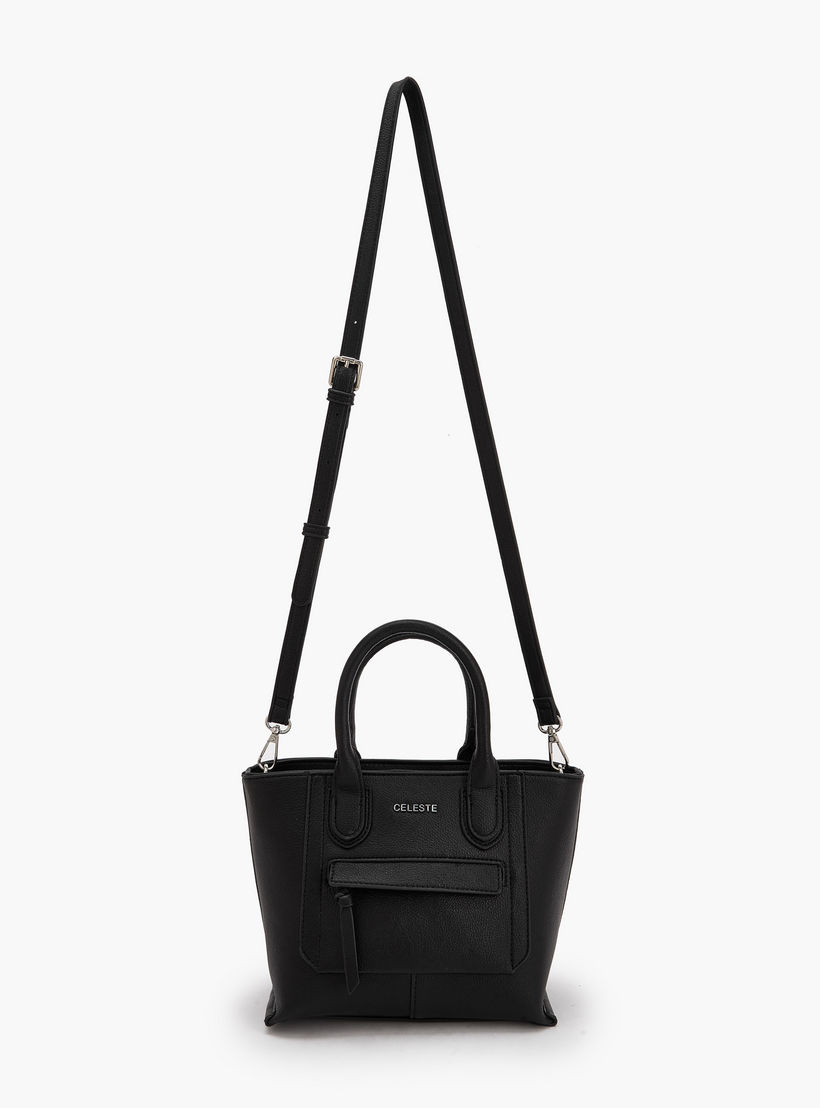 Celeste Textured Tote Bag with Double Handle-women-bagsandwallets-handbags-image-3