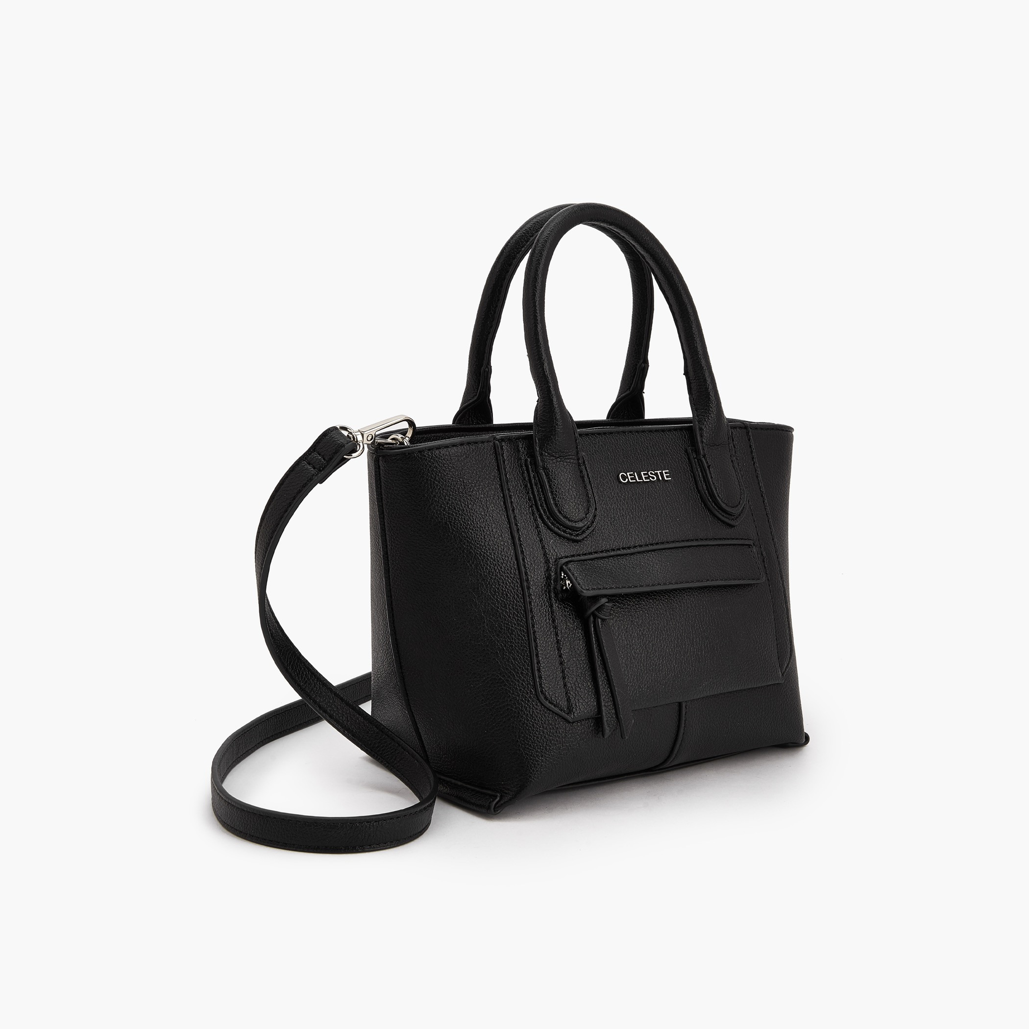 Celeste Textured Tote Bag with Double Handle-women-bagsandwallets-handbags-image-4