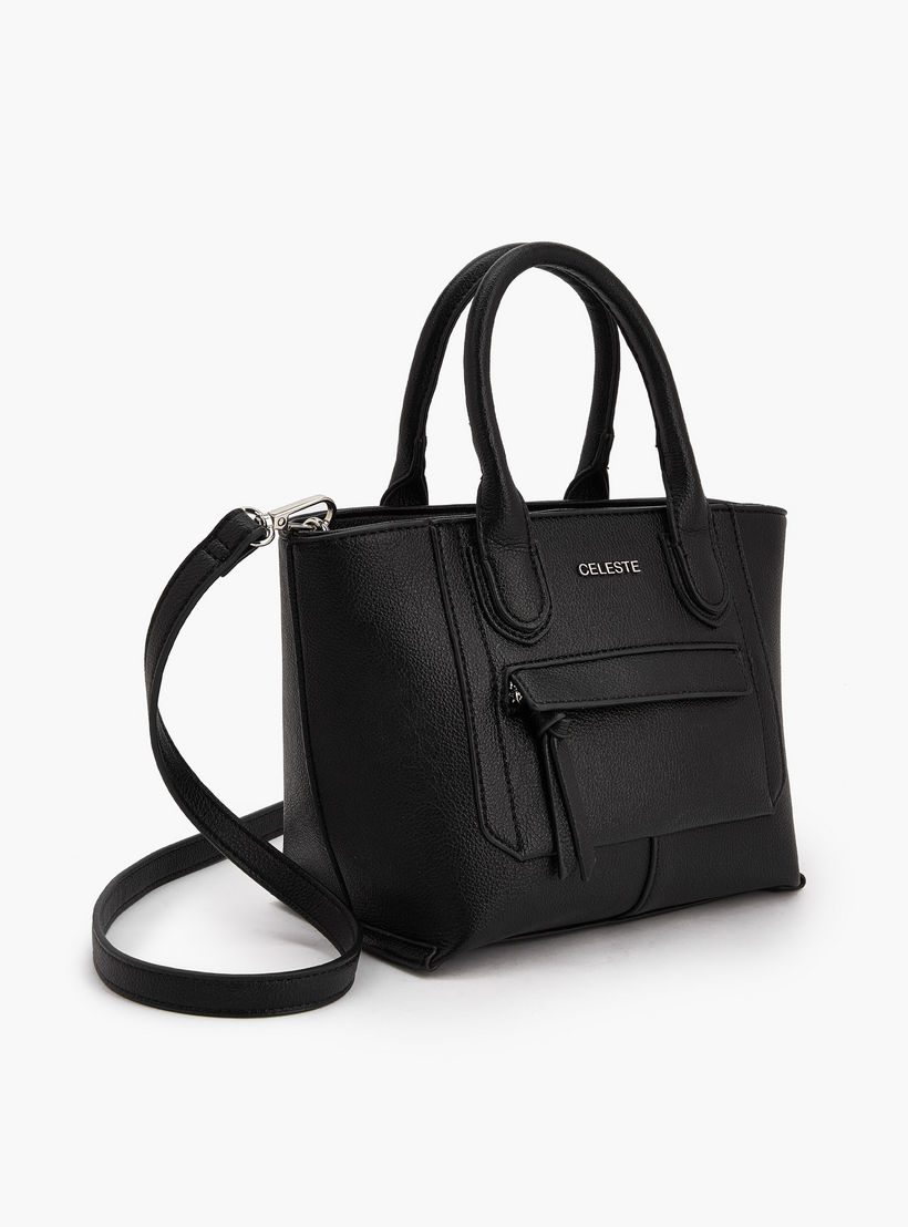 Celeste Textured Tote Bag with Double Handle-women-bagsandwallets-handbags-image-4