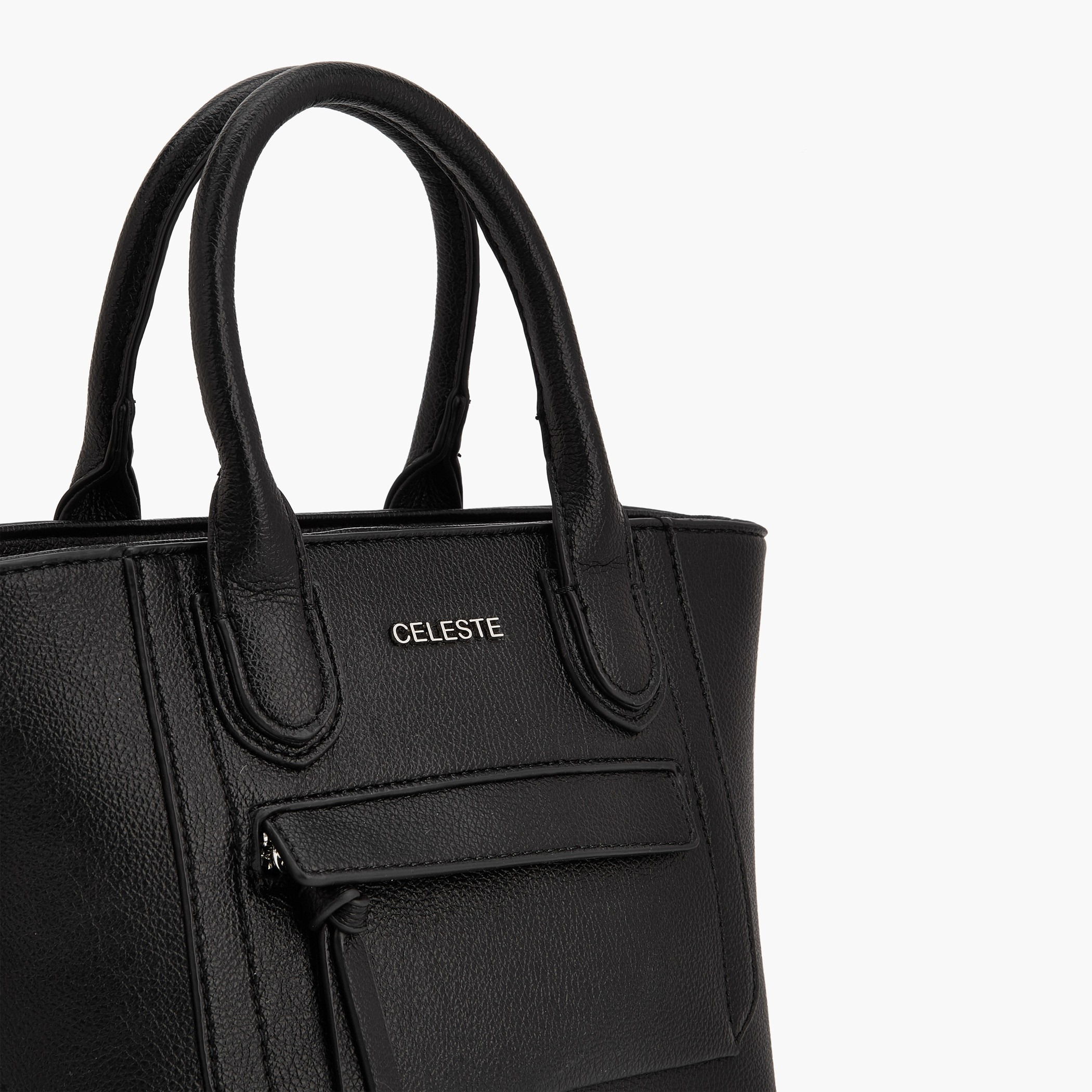 Celeste Textured Tote Bag with Double Handle-women-bagsandwallets-handbags-image-5