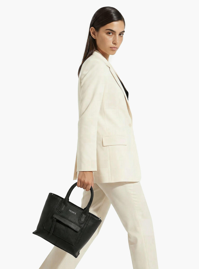 Celeste Textured Tote Bag with Double Handle-women-bagsandwallets-handbags-image-2