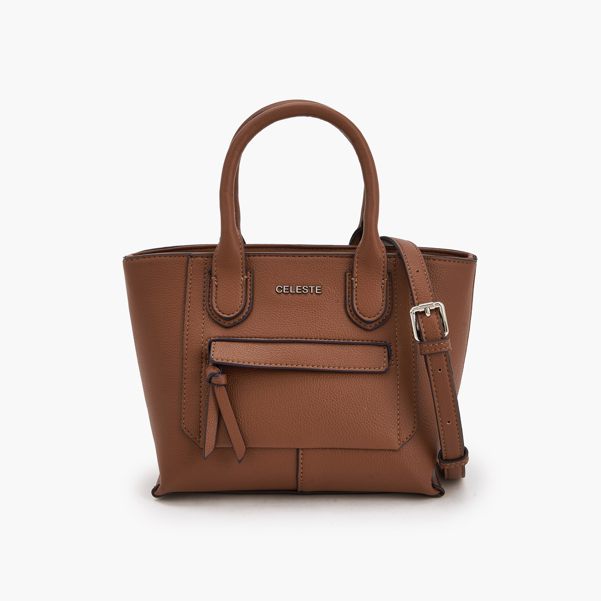 شنطة توت بارزة الملمس بمقبض مزدوج من سيليست-women-bagsandwallets-handbags-image-1