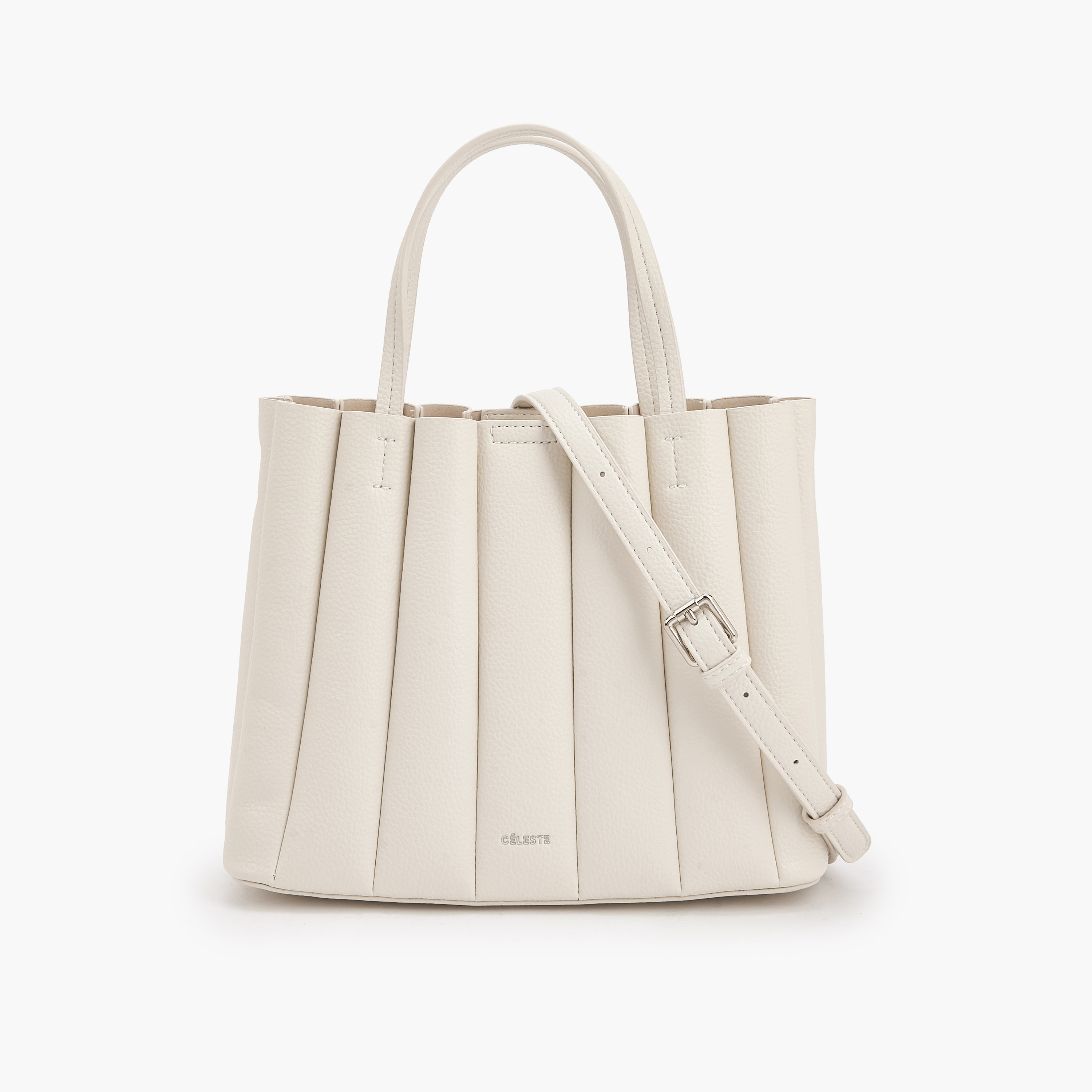 Celeste Pleated Tote Bag with Pouch-women-bagsandwallets-handbags-image-1
