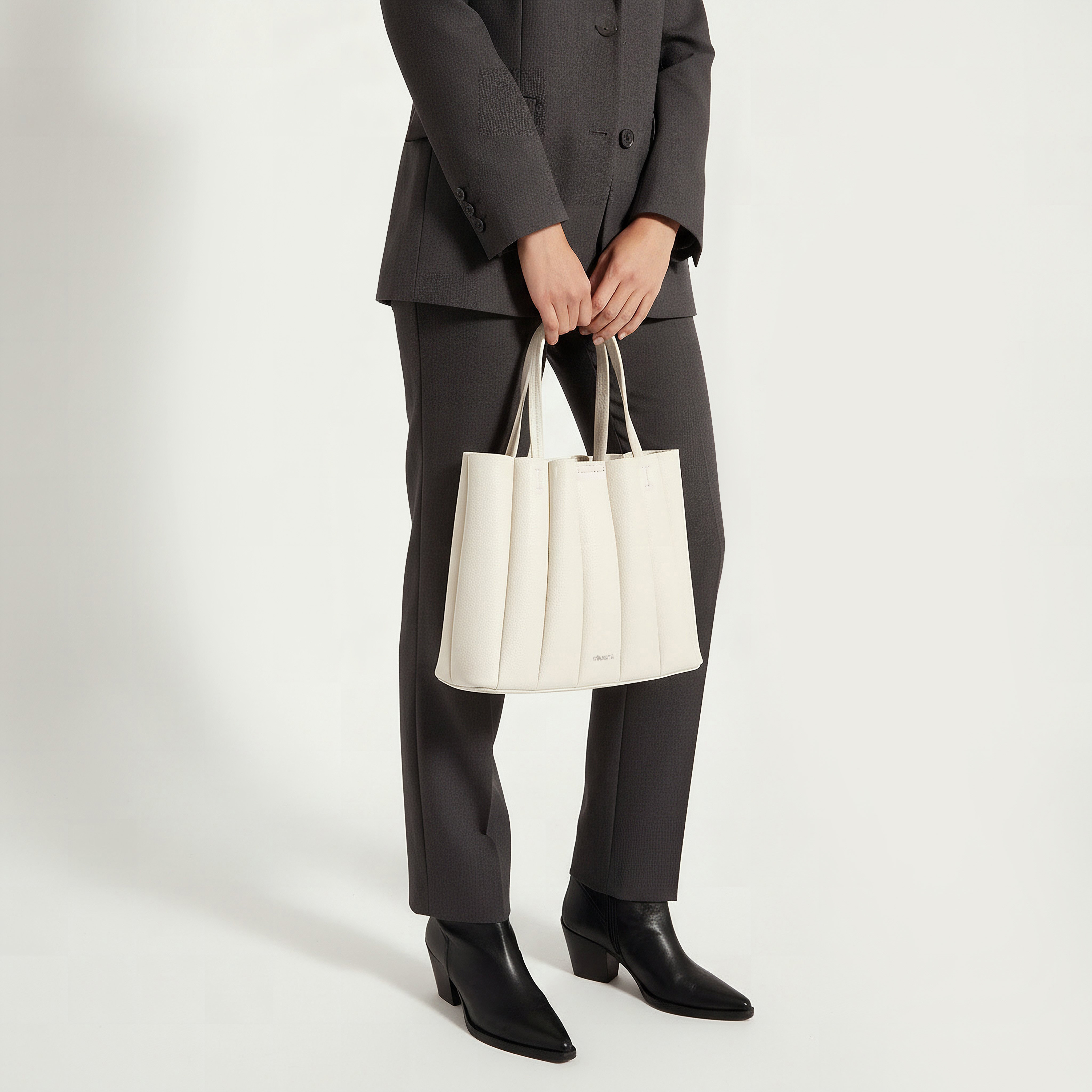 Celeste Pleated Tote Bag with Pouch-women-bagsandwallets-handbags-image-2