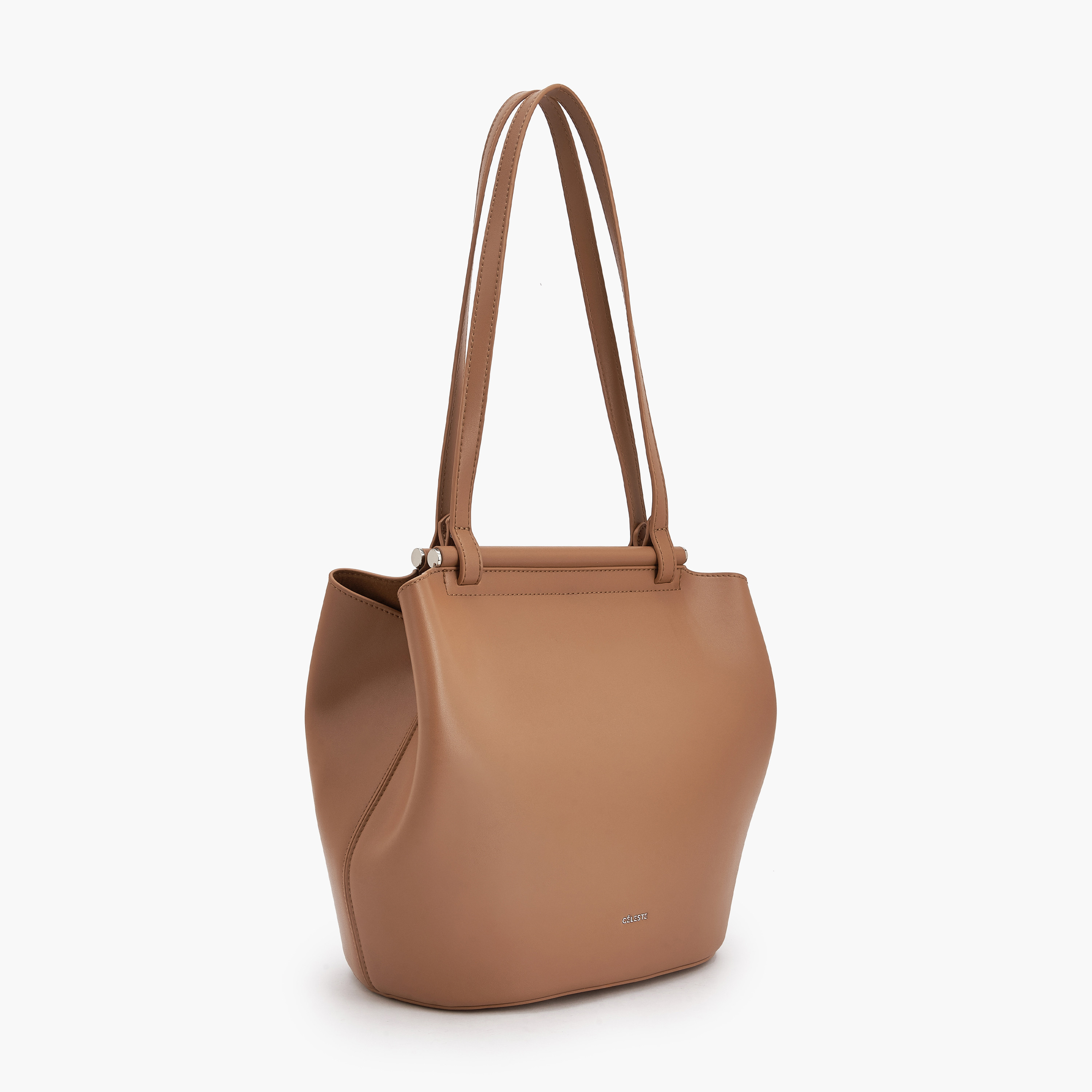 شنطة كتف سادة بمقبض مزدوج من سيليست-women-bagsandwallets-handbags-image-2
