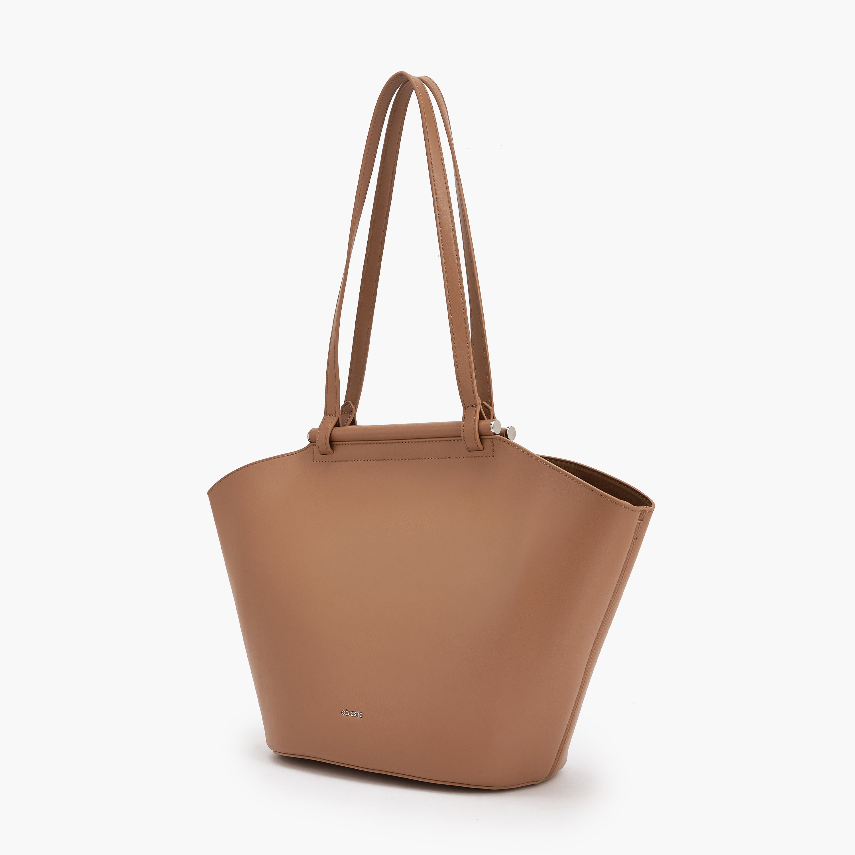 شنطة كتف سادة بمقبض مزدوج من سيليست-women-bagsandwallets-handbags-image-5