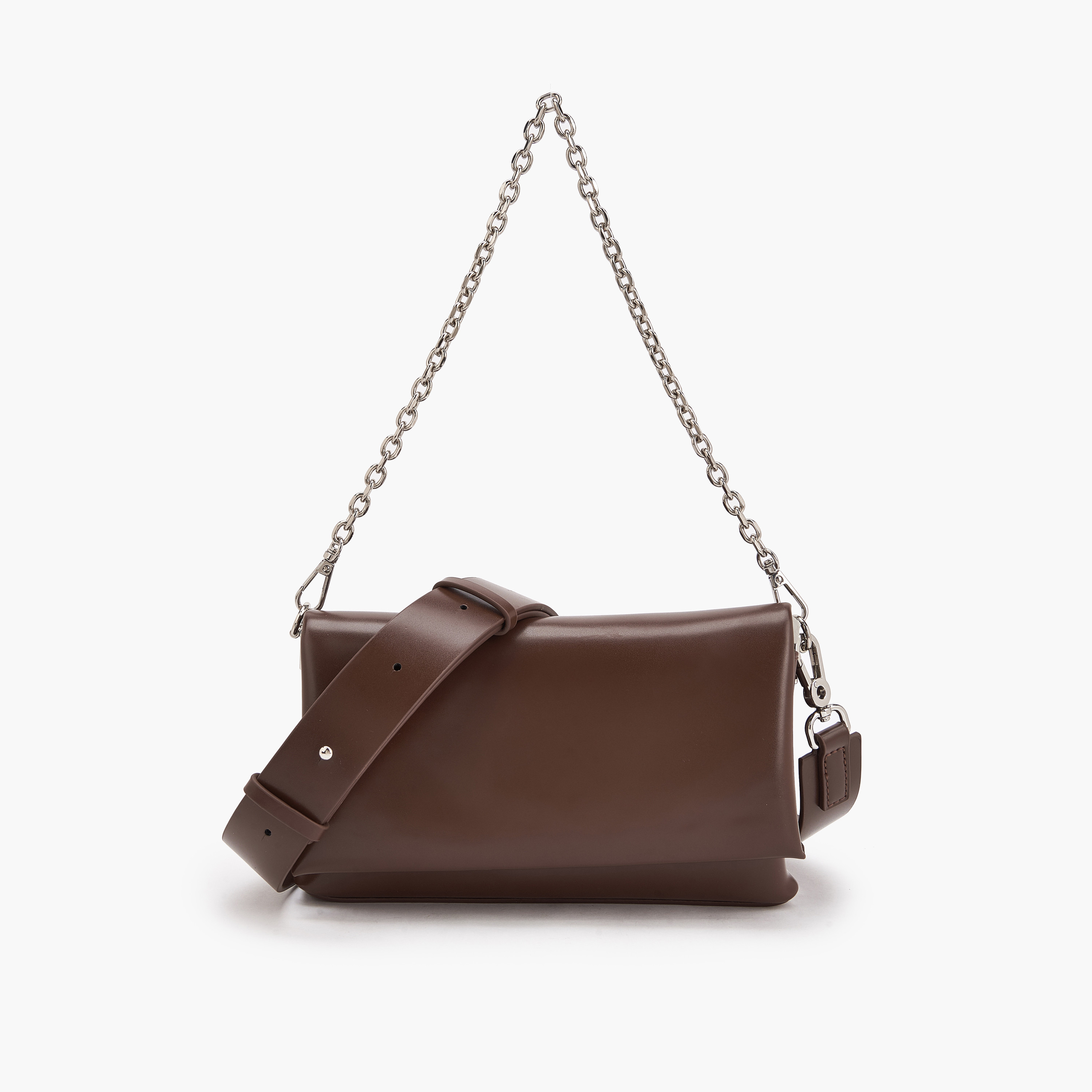 Celeste Textured Shoulder Bag with Chain Strap-women-bagsandwallets-handbags-image-2