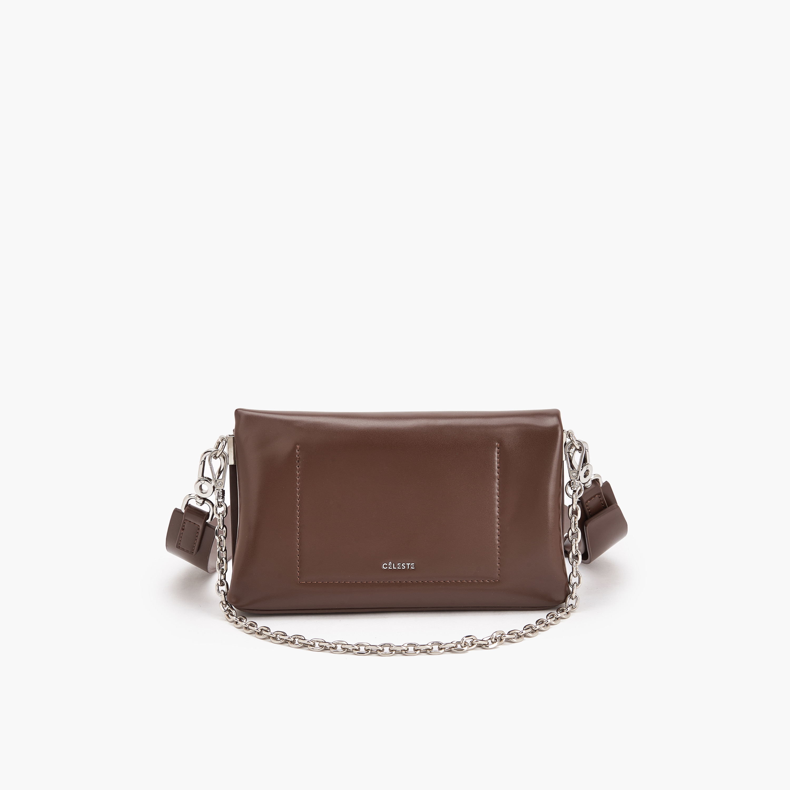 Celeste Textured Shoulder Bag with Chain Strap-women-bagsandwallets-handbags-image-5