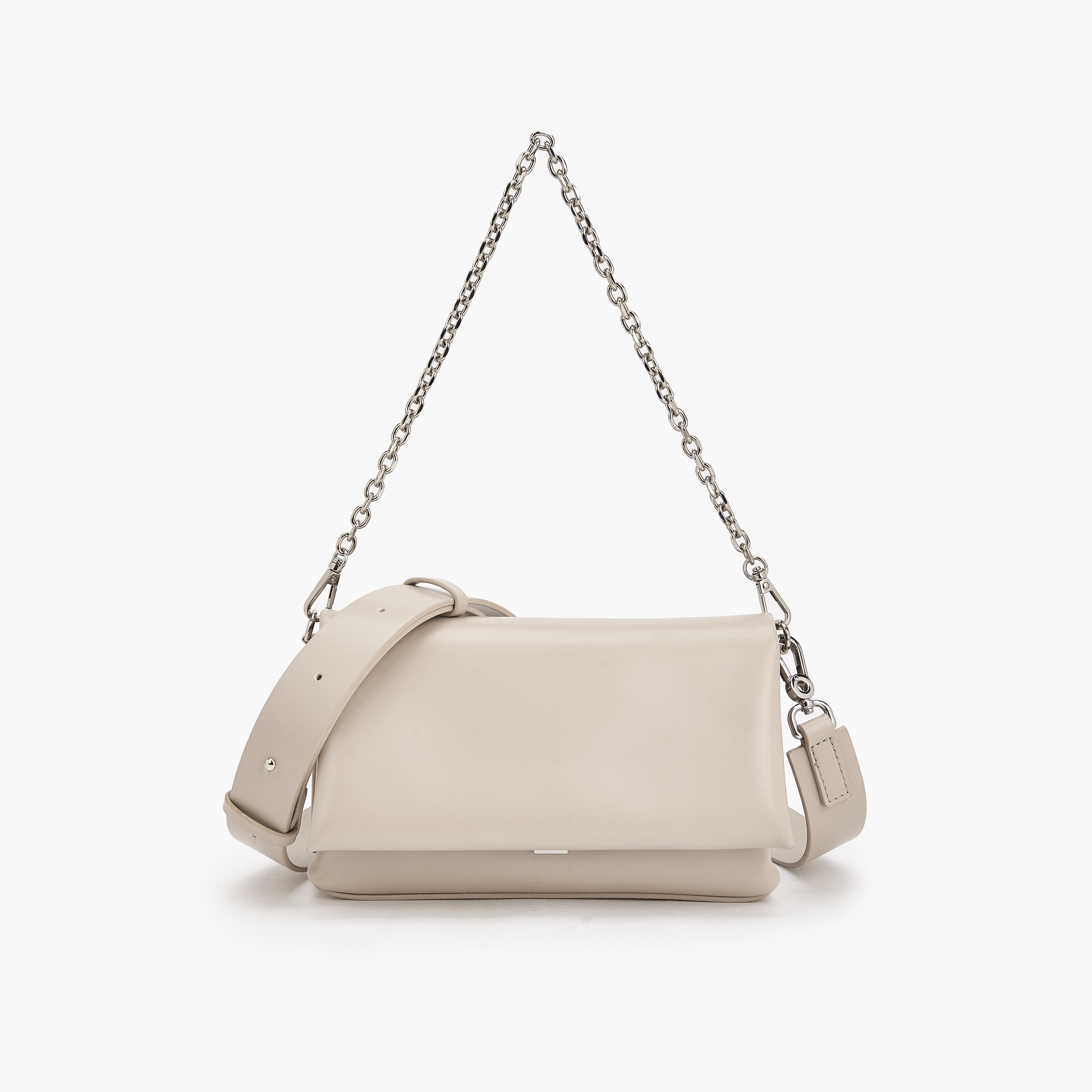 Celeste Textured Shoulder Bag with Chain Strap-women-bagsandwallets-handbags-image-2