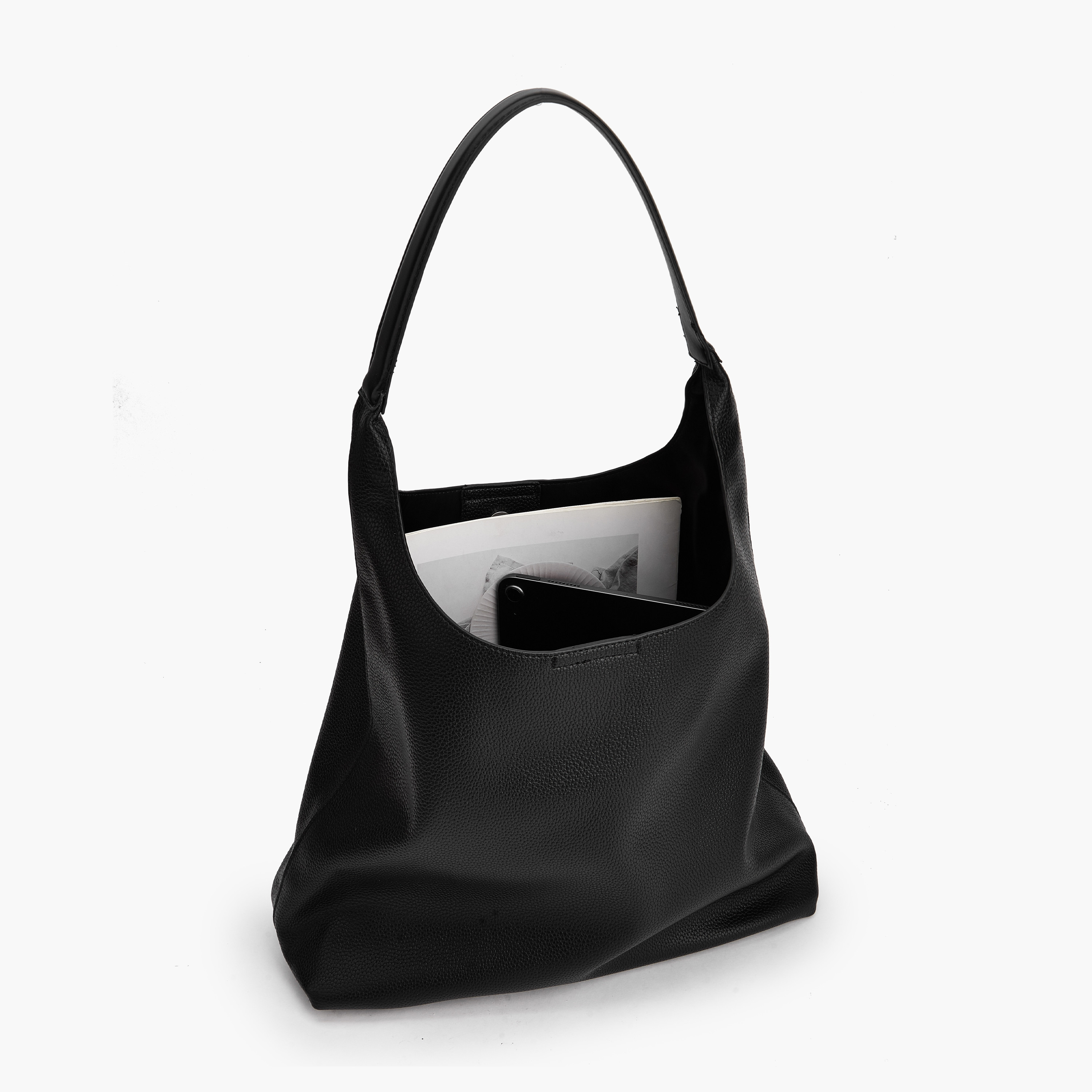 Celeste Textured Hobo Bag with Strap-women-bagsandwallets-handbags-image-8