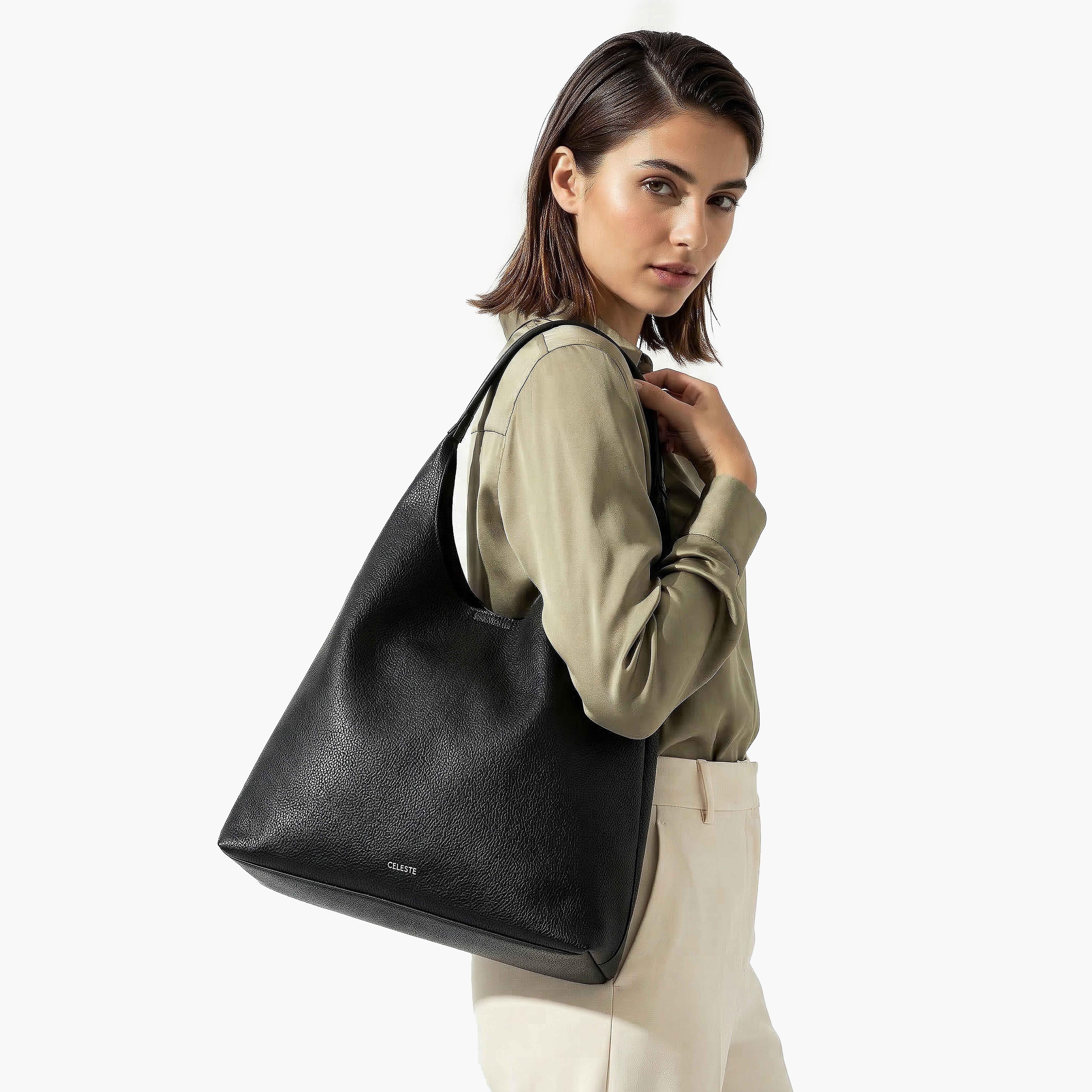 Celeste Textured Hobo Bag with Strap-women-bagsandwallets-handbags-image-2