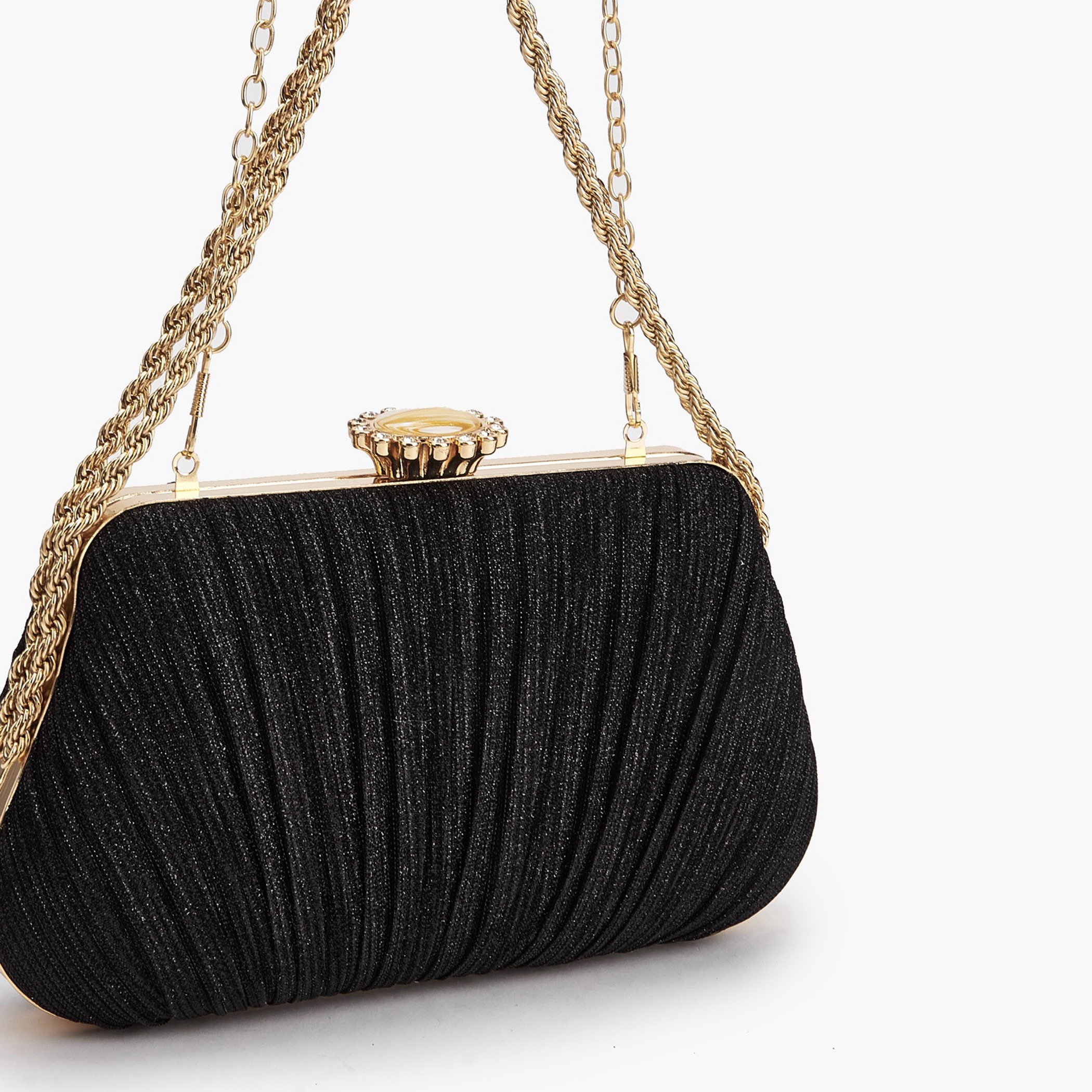 شنطة كلاتش بطيات بحزام سلسلة من بابريكا-women-bagsandwallets-handbags-image-4