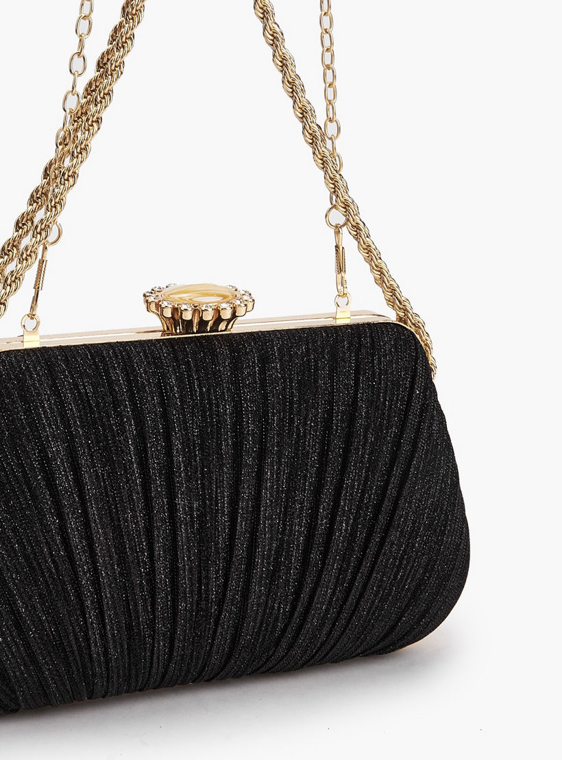 شنطة كلاتش بطيات بحزام سلسلة من بابريكا-women-bagsandwallets-handbags-image-4