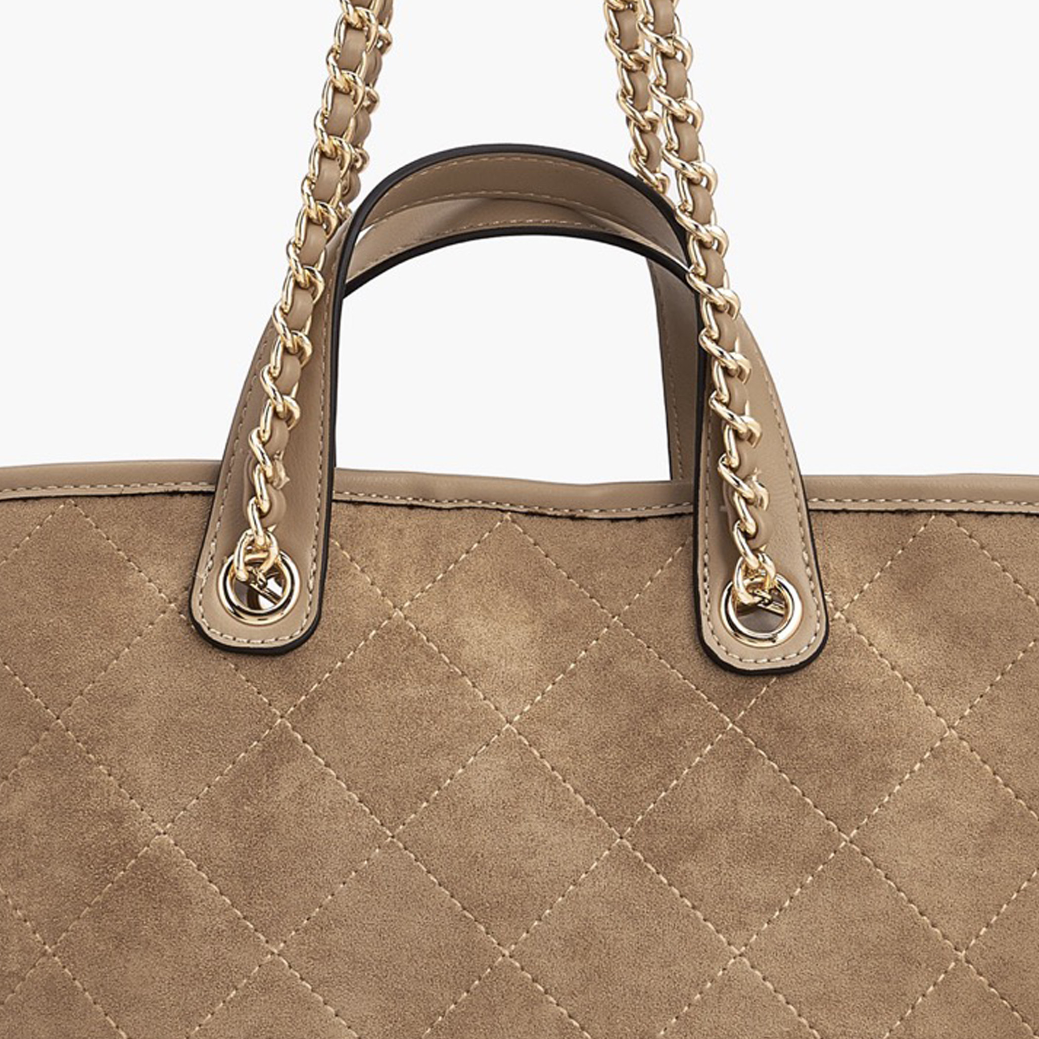 شنطة توت شامواه مبطنة مع شنطة صغيرة بوش من بابريكا-women-bagsandwallets-handbags-image-11