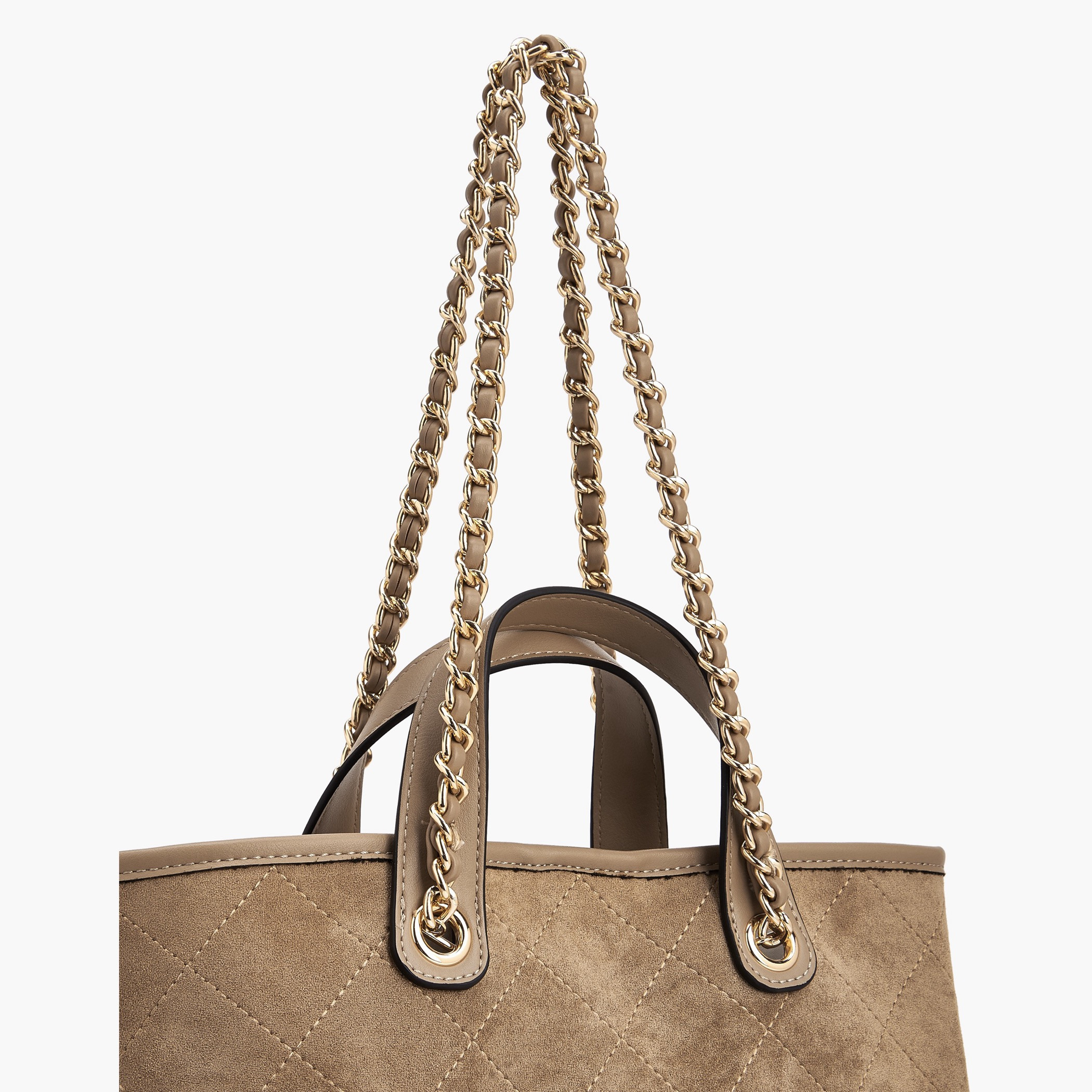 شنطة توت شامواه مبطنة مع شنطة صغيرة بوش من بابريكا-women-bagsandwallets-handbags-image-5