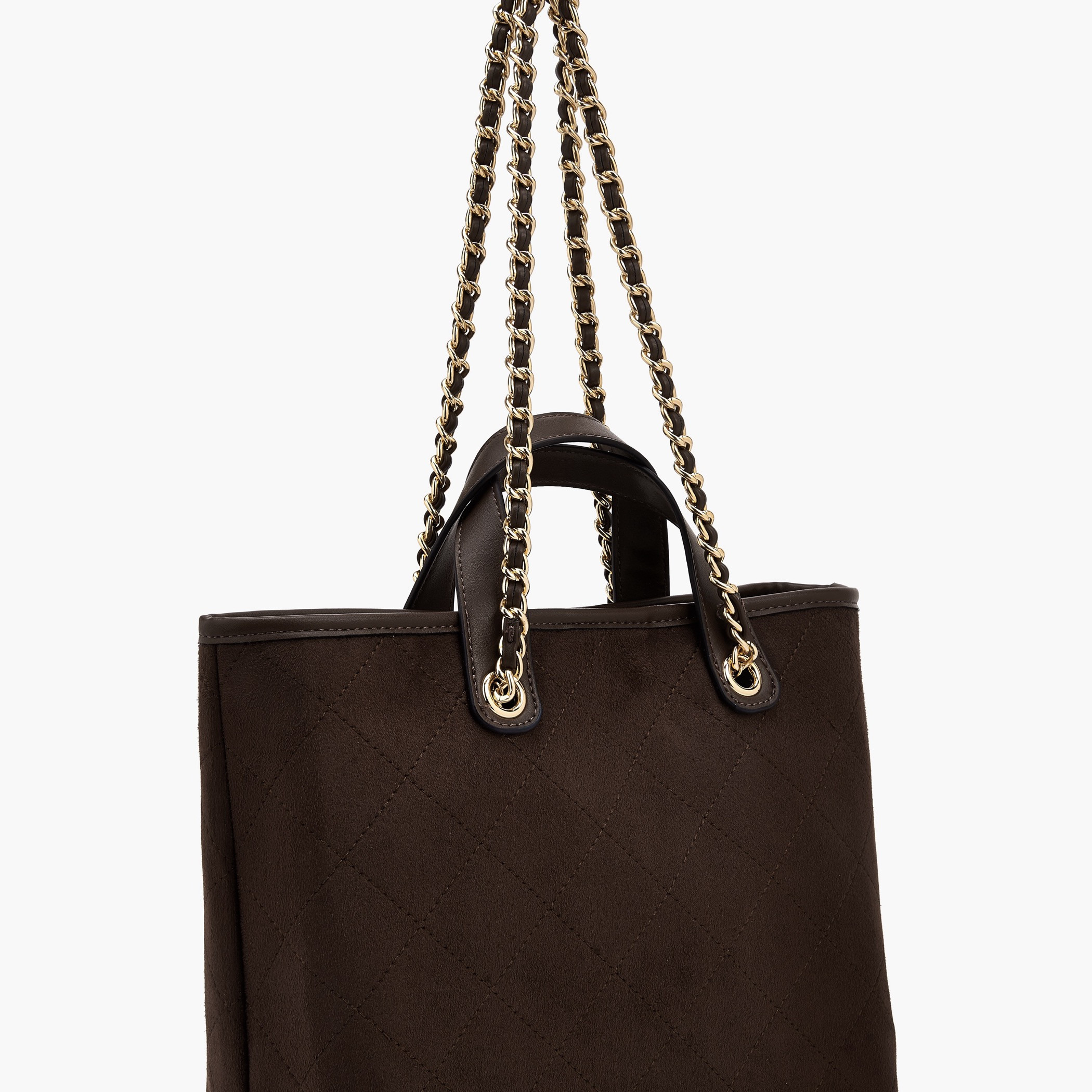 Paprika Quilted Suede Tote Bag with Pouch-women-bagsandwallets-handbags-image-5