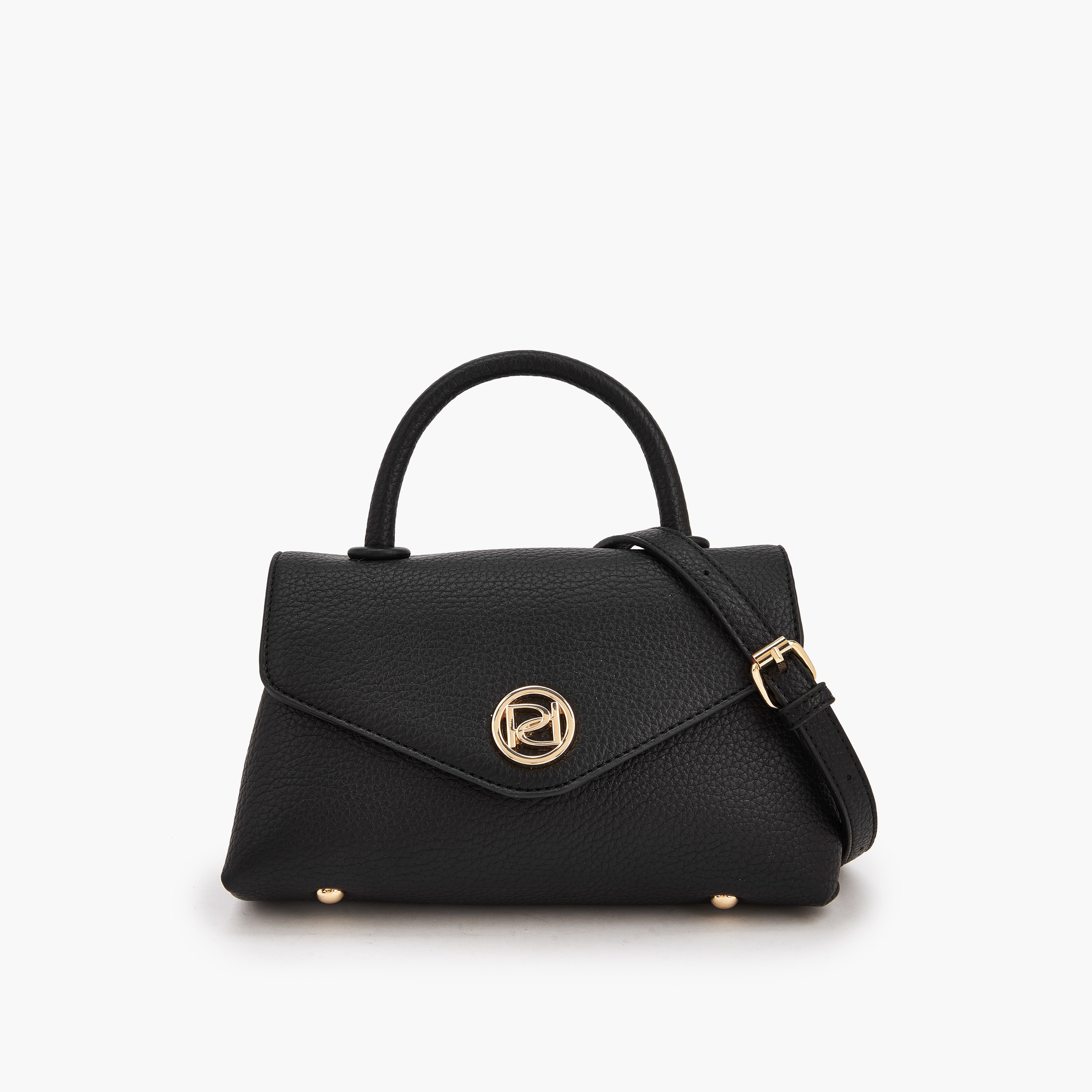 Paprika Textured Satchel Bag with Detachable Strap-women-bagsandwallets-handbags-image-1