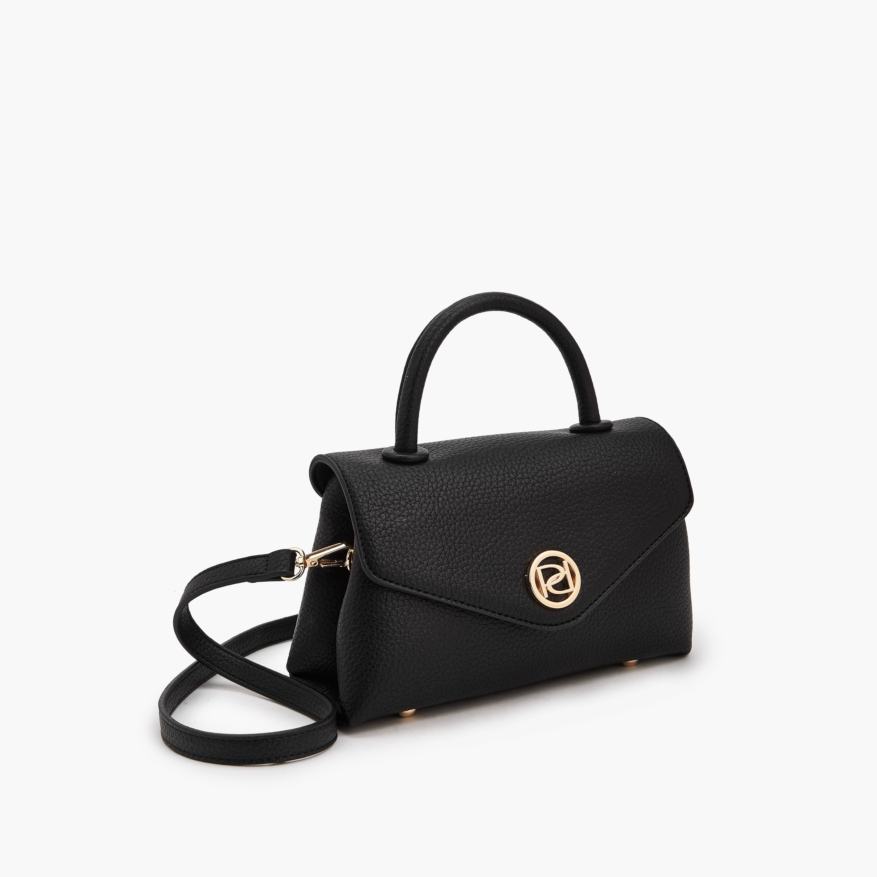 Paprika Textured Satchel Bag with Detachable Strap-women-bagsandwallets-handbags-image-4