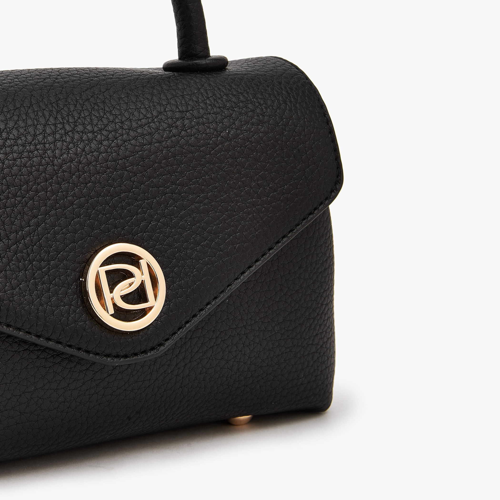 Paprika Textured Satchel Bag with Detachable Strap-women-bagsandwallets-handbags-image-5