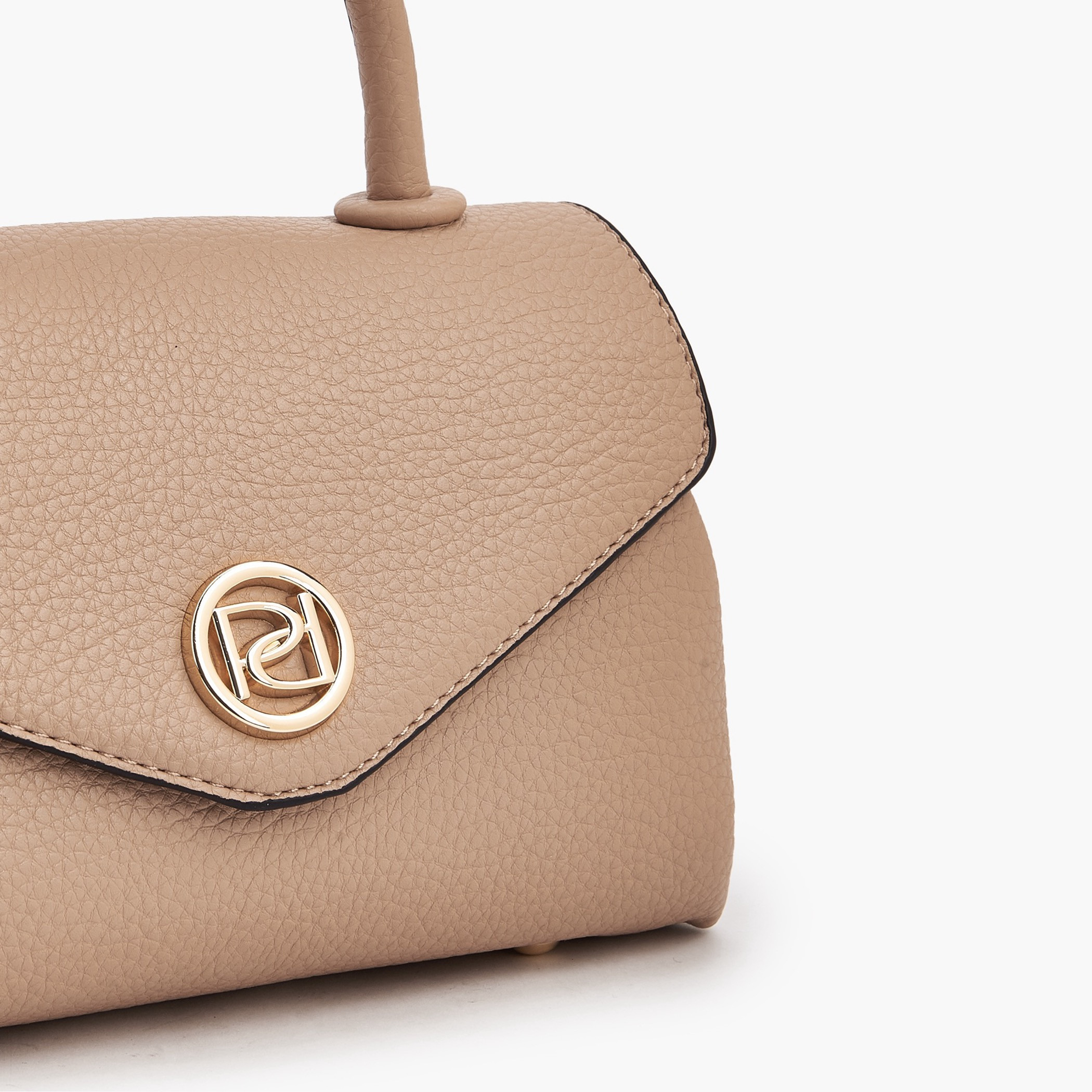 Paprika Textured Satchel Bag with Detachable Strap-women-bagsandwallets-handbags-image-4