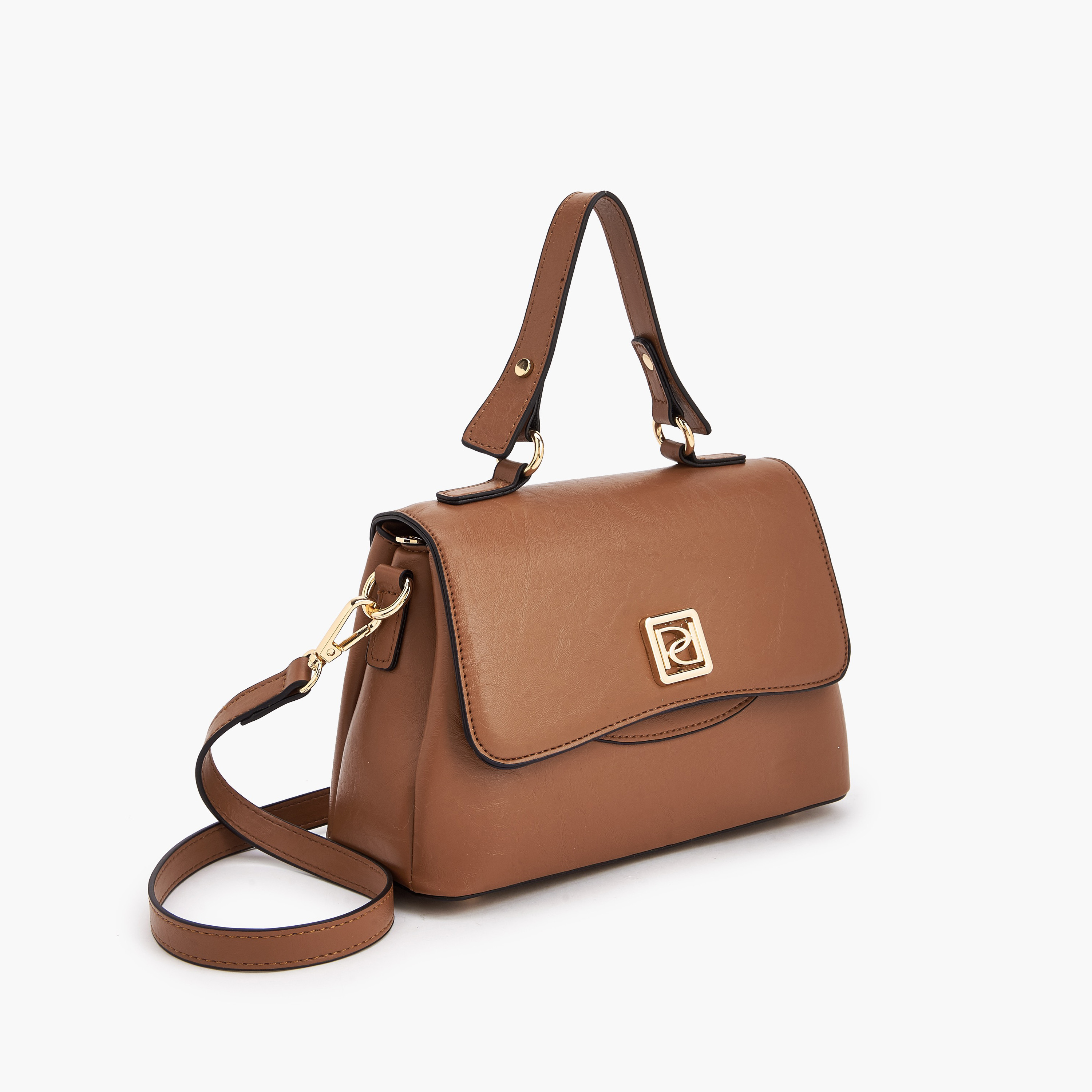 شنطة ساتشيل سادة بحزام قابل للفصل من بابريكا-women-bagsandwallets-handbags-image-3