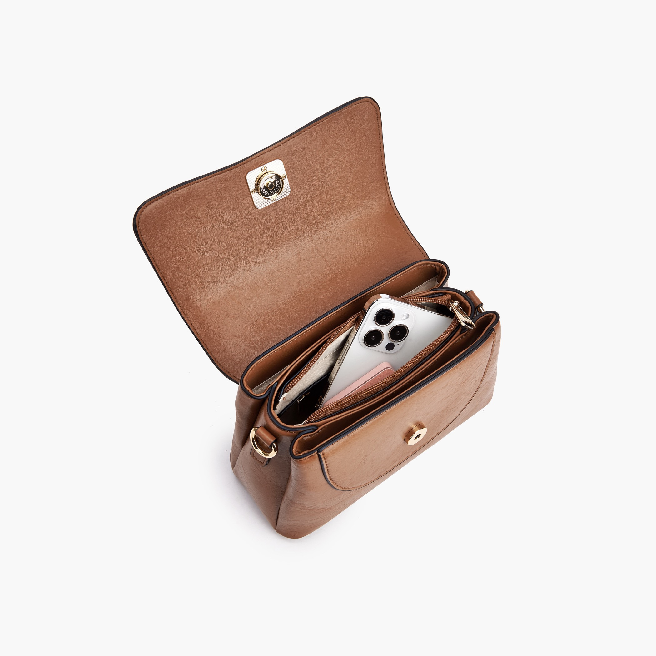 شنطة ساتشيل سادة بحزام قابل للفصل من بابريكا-women-bagsandwallets-handbags-image-7