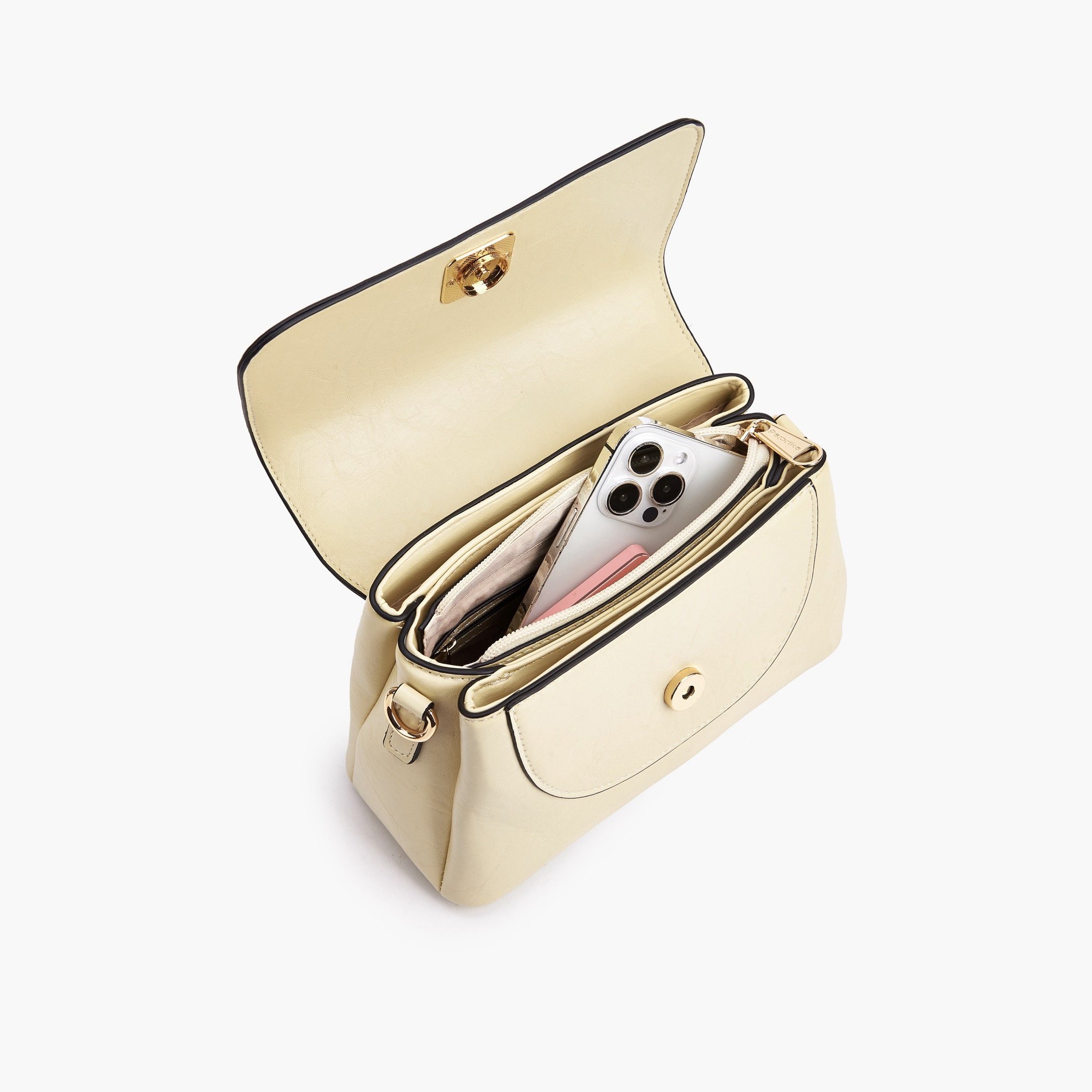 شنطة ساتشيل سادة بحزام قابل للفصل من بابريكا-women-bagsandwallets-handbags-image-7