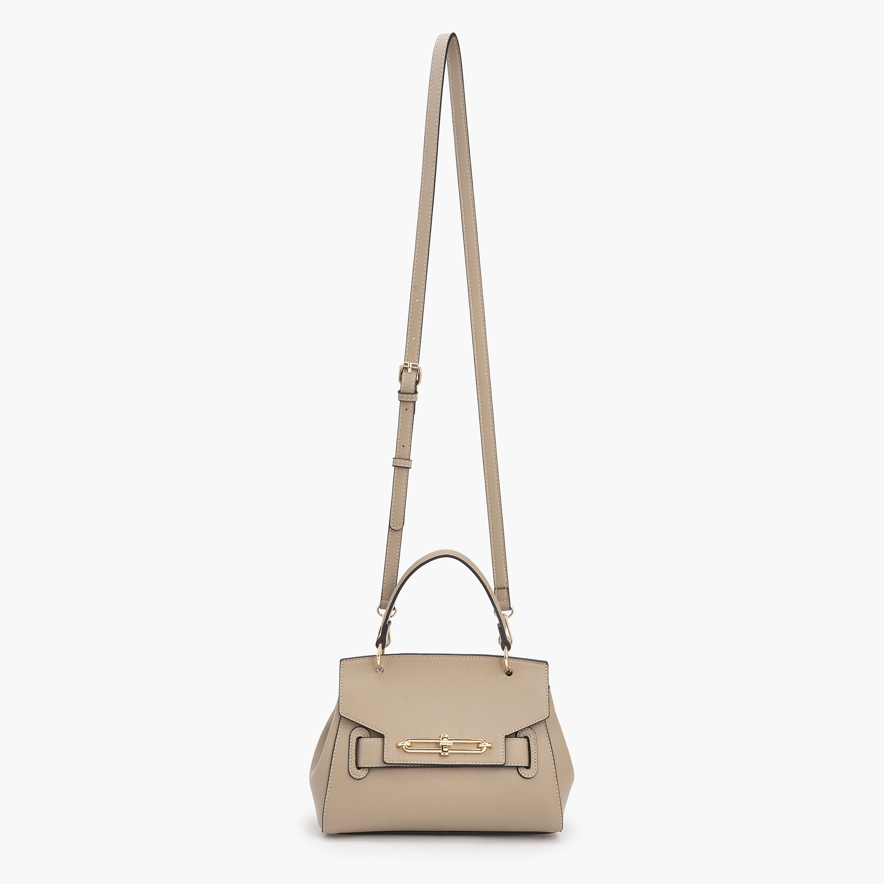 Paprika Textured Satchel Bag with Adjustable Strap-women-bagsandwallets-handbags-image-2