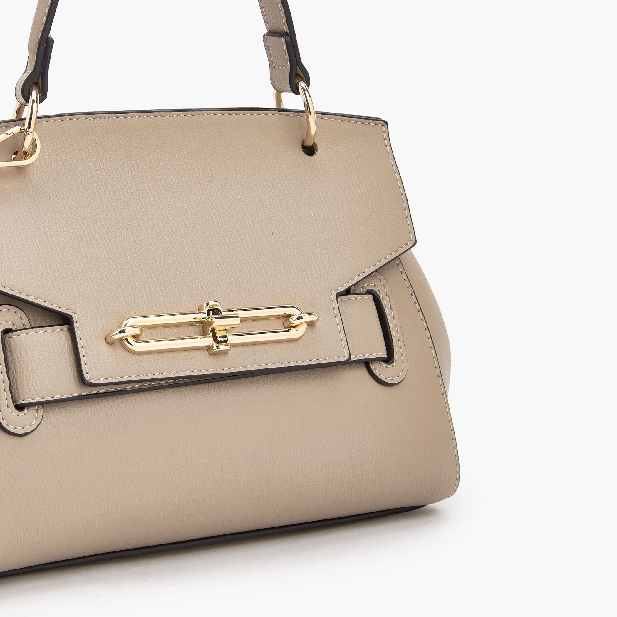 Paprika Textured Satchel Bag with Adjustable Strap-women-bagsandwallets-handbags-image-4