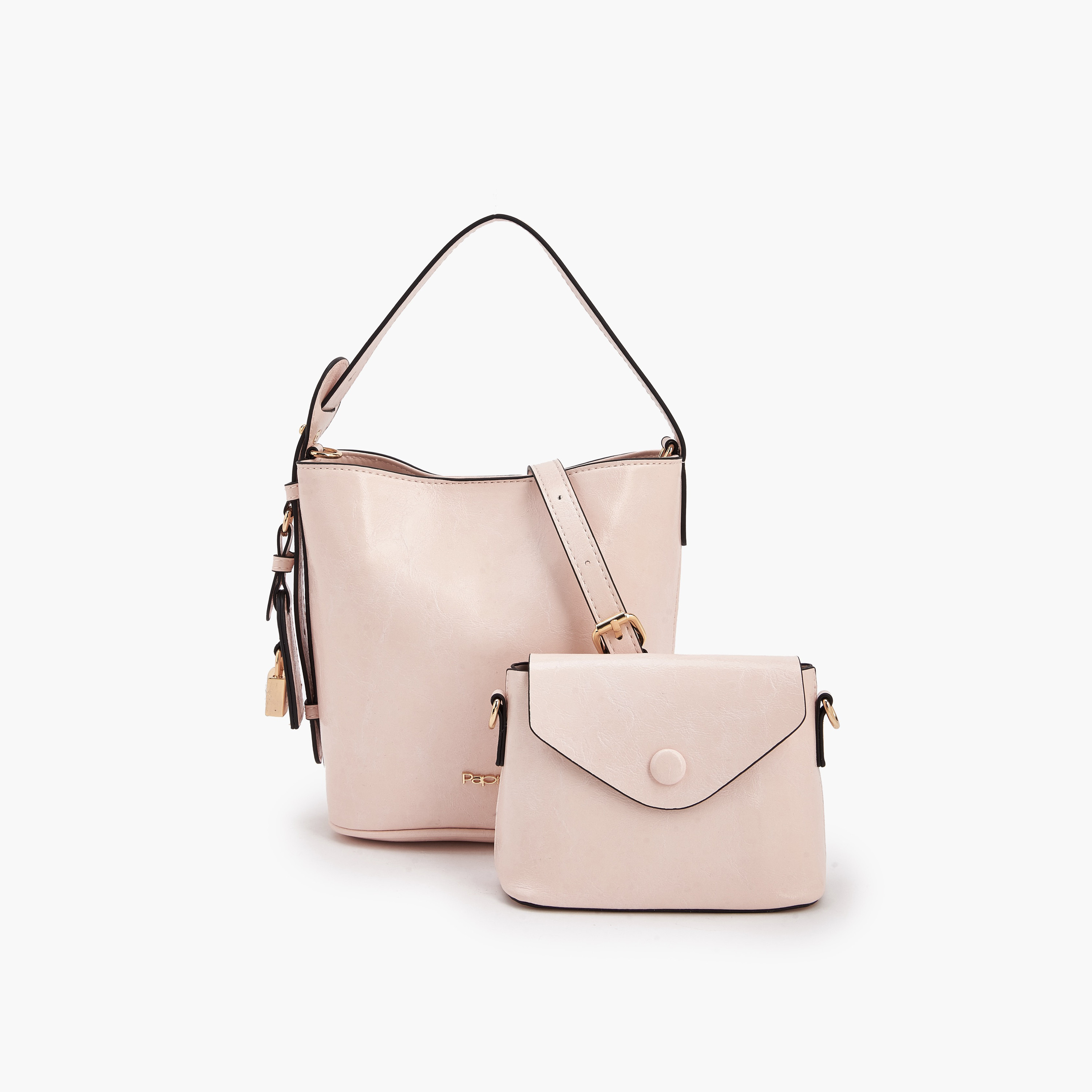 Paprika Solid Bucket Bag and Crossbody Bag-women-bagsandwallets-handbags-image-1