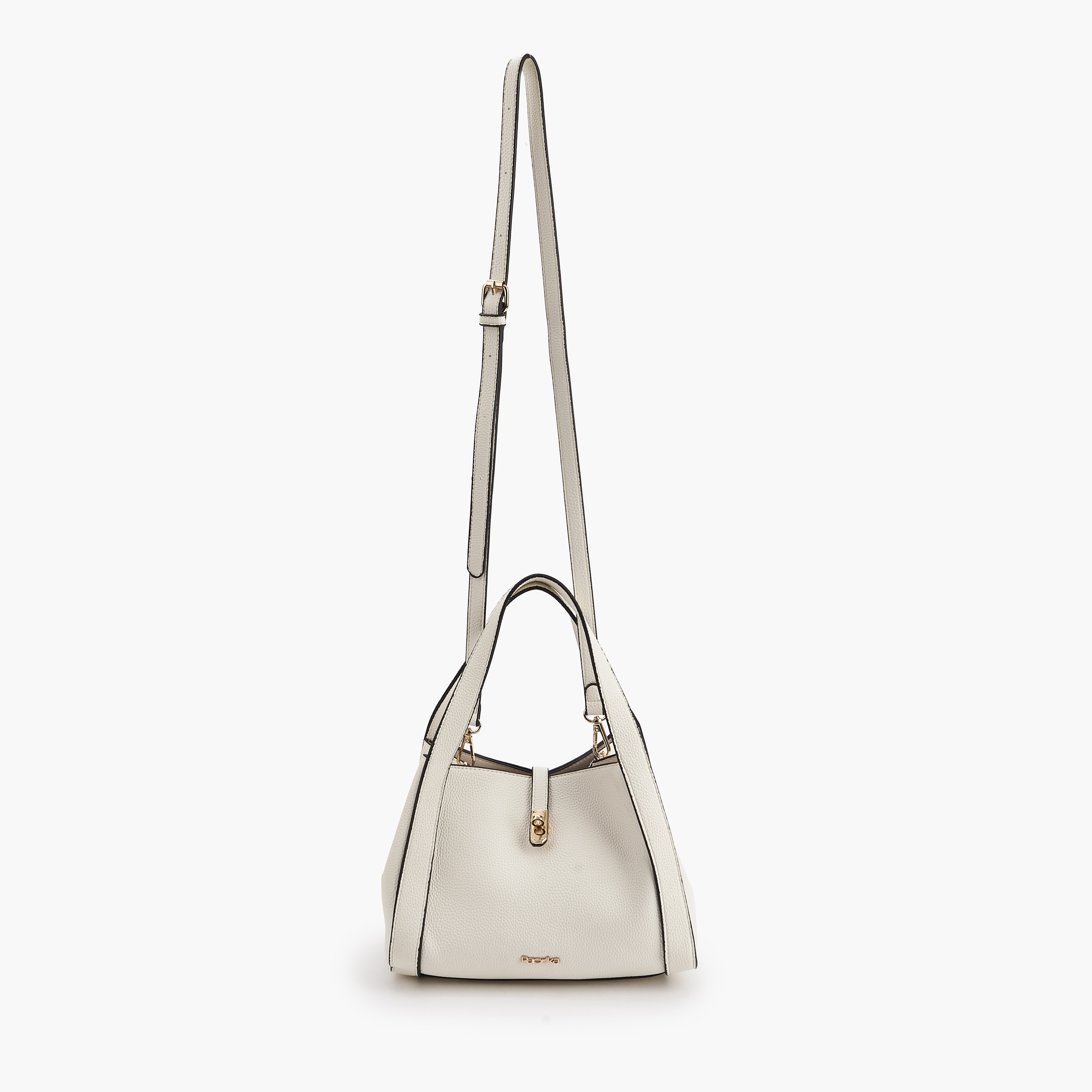 Paprika Textured Shoulder Bag with Detachable Strap-women-bagsandwallets-handbags-image-2