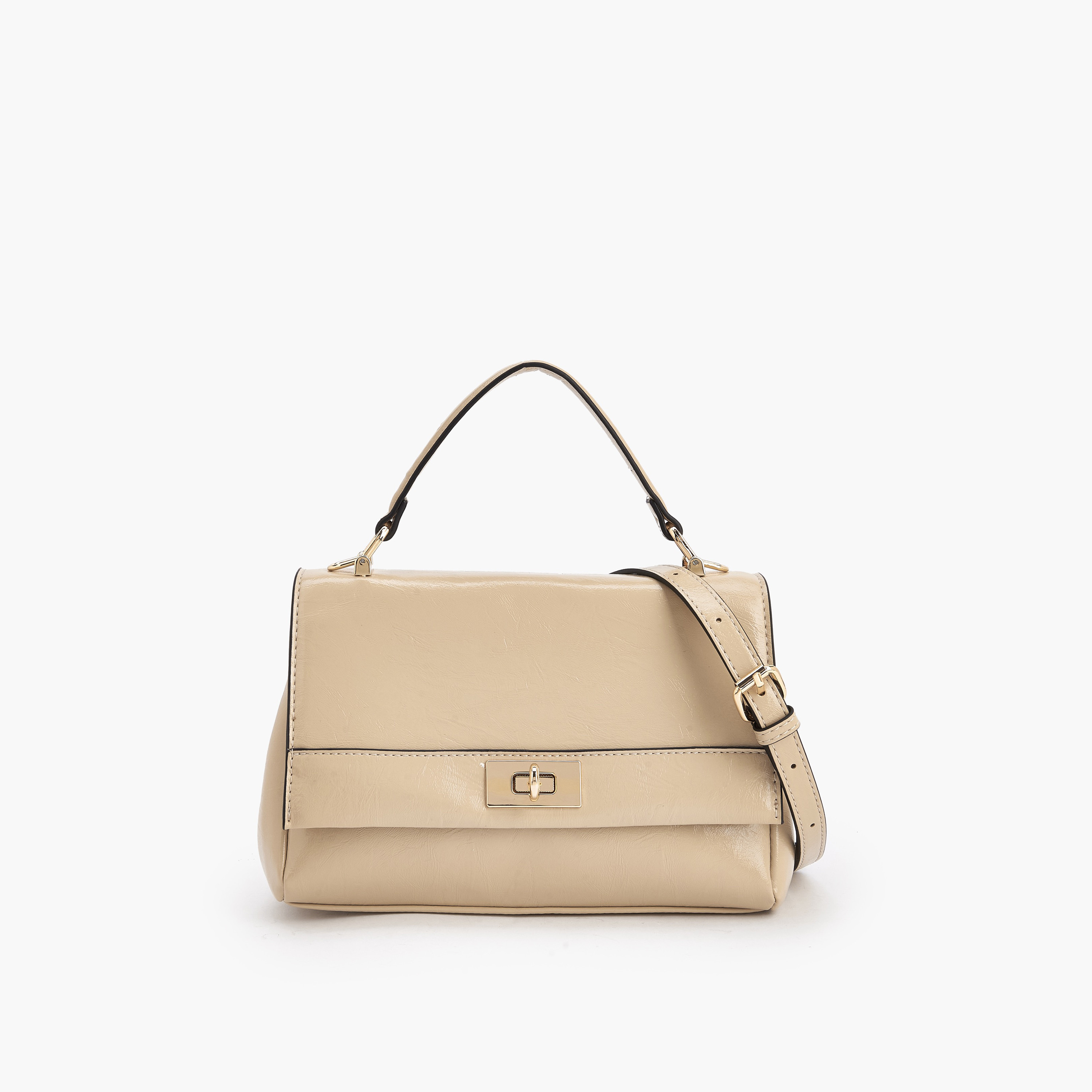 Paprika Solid Satchel Bag with Detachable Strap-women-bagsandwallets-handbags-image-1