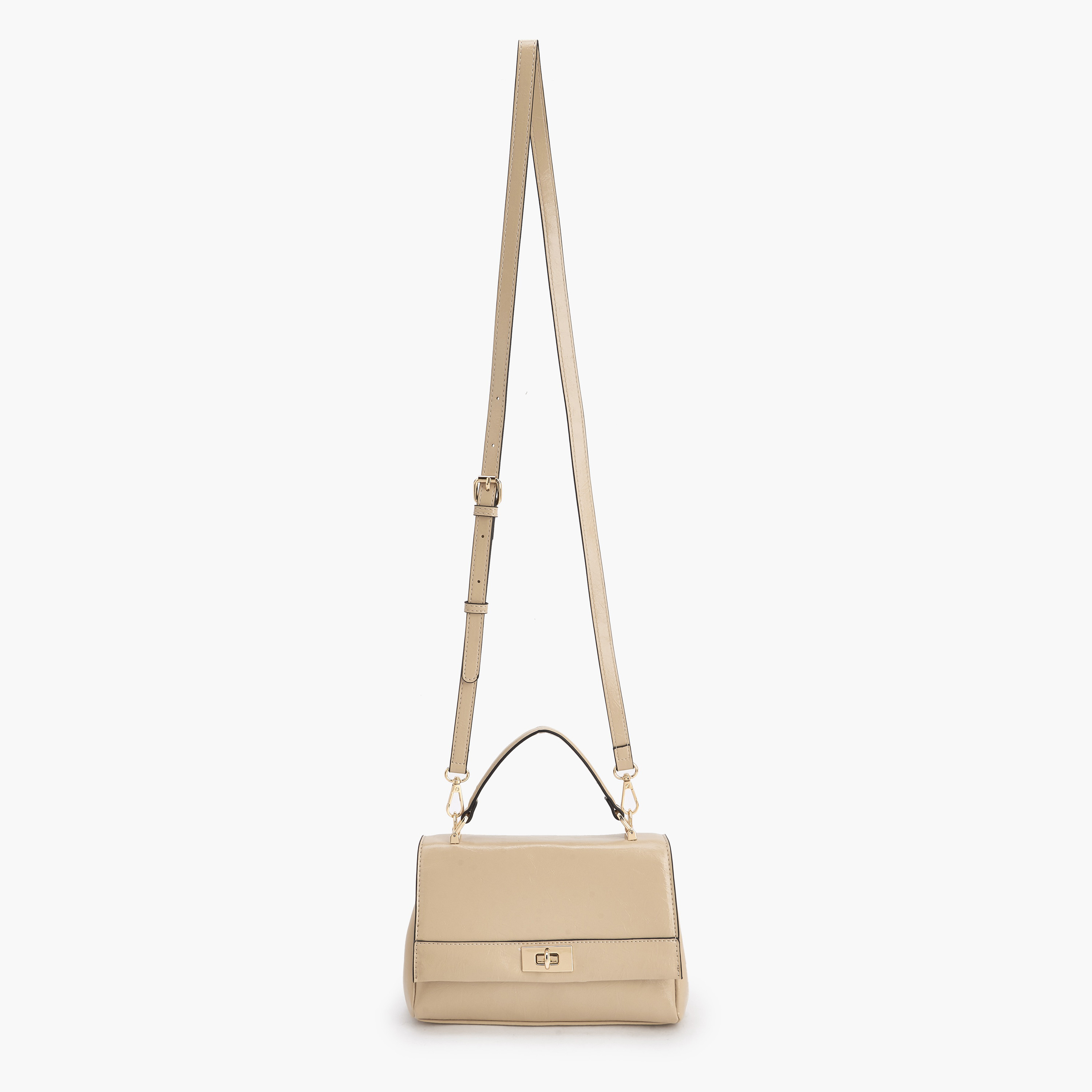 Paprika Solid Satchel Bag with Detachable Strap-women-bagsandwallets-handbags-image-2